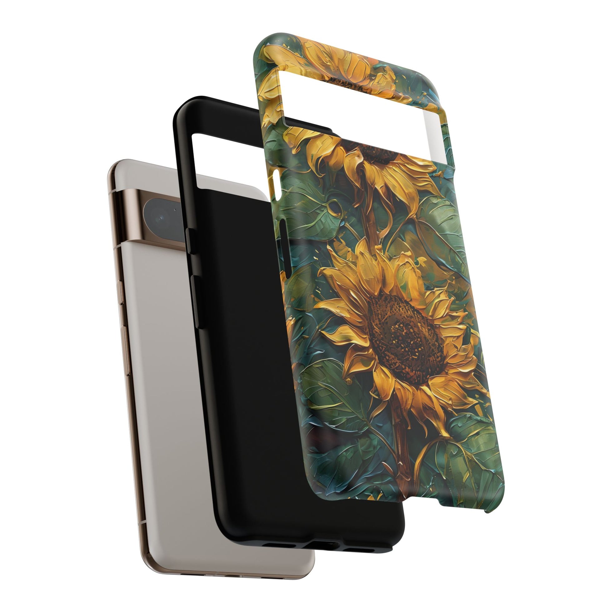 Sunflower Tough Phone Case - Floral Protection, Gift for Nature Lovers, Customizable, Summer Vibes, Eco-Friendly Accessories