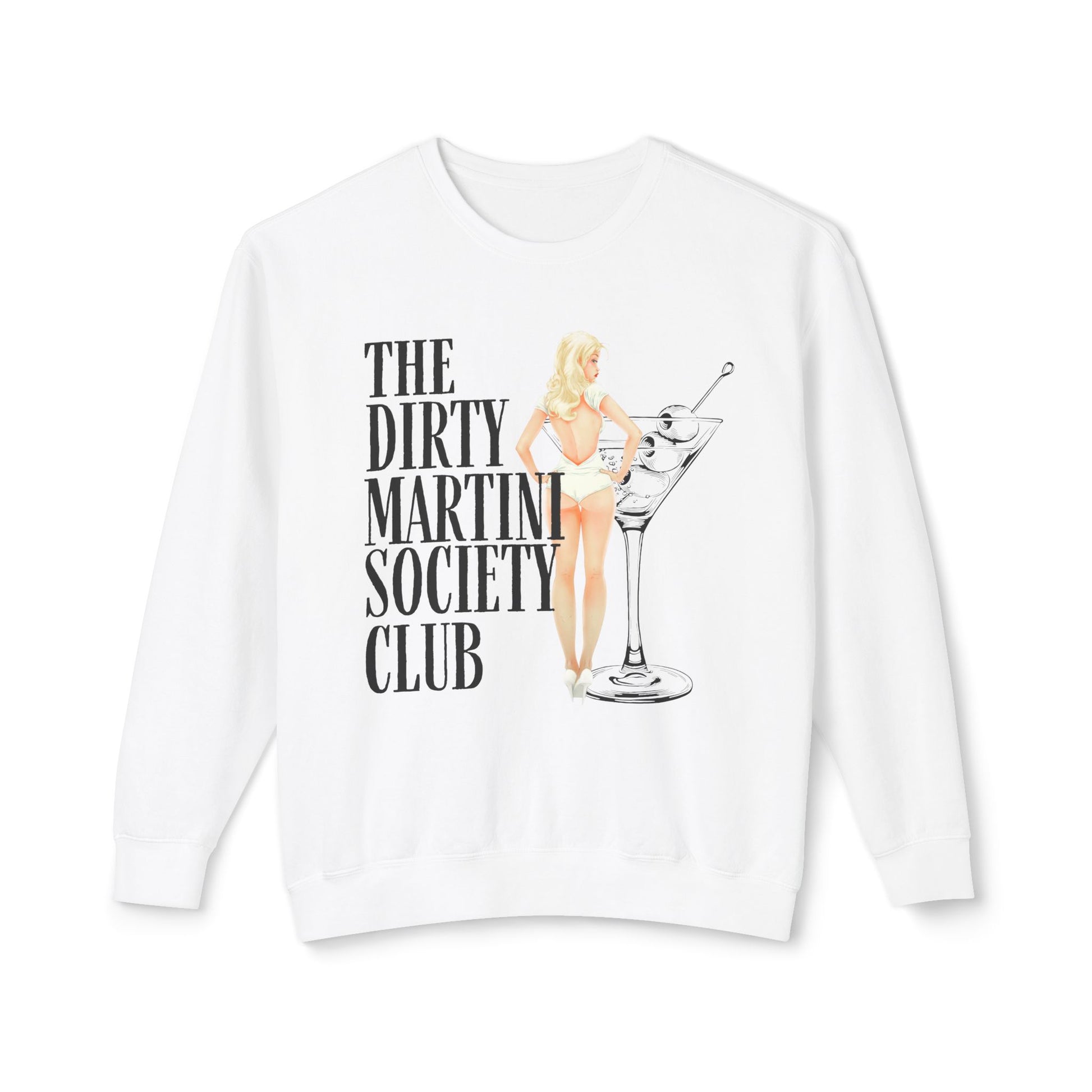 The Dirty Martini Society Club Unisex Crewneck Sweatshirt, Funny Party Gift, Cocktail Lover Apparel, Cozy Outing Top, Trendy Fashion [...]