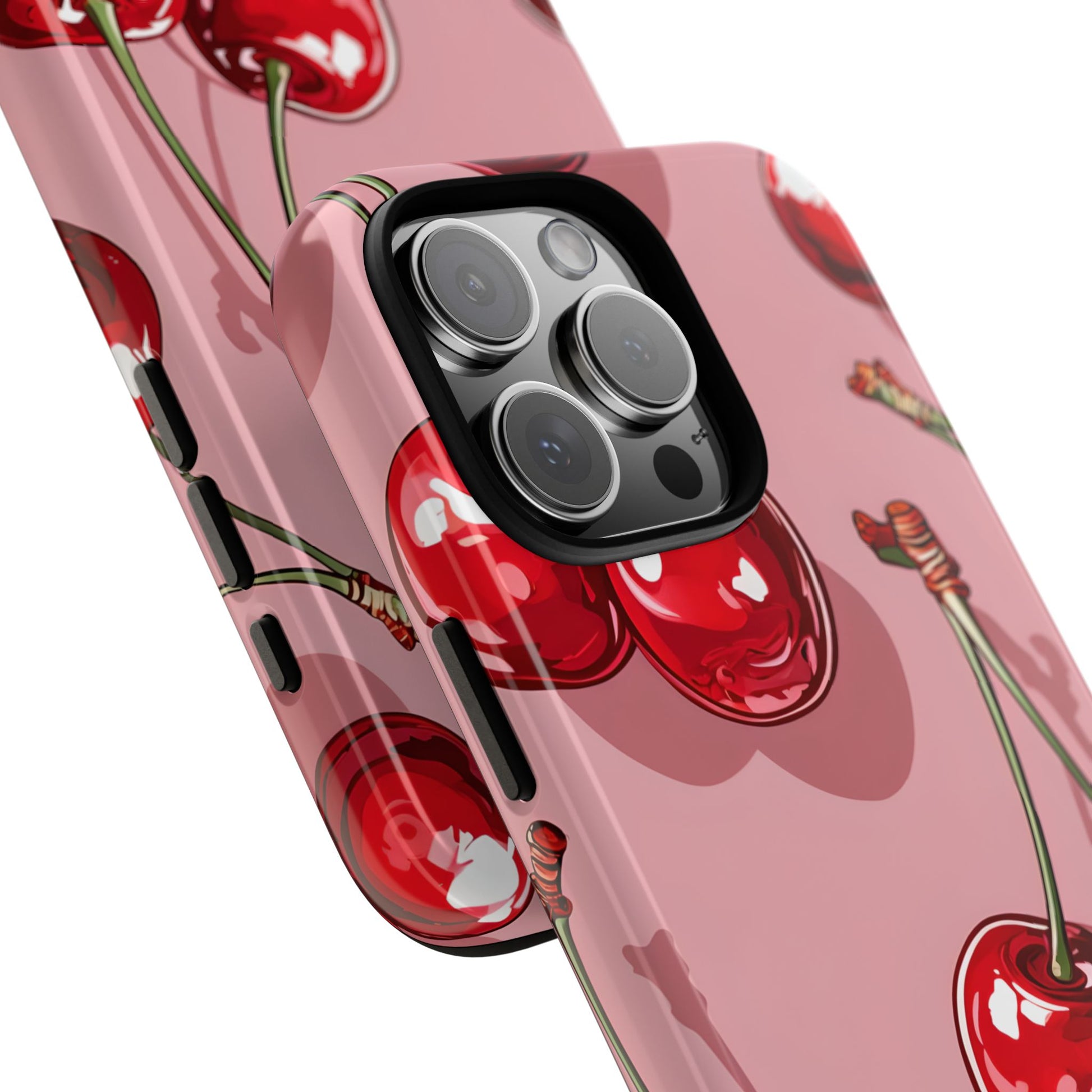 Cherry Blossom Phone Case, Tough Phone Cover, Cute Cherry Design, Summer Vibes, Phone Accessory, Gift for Her