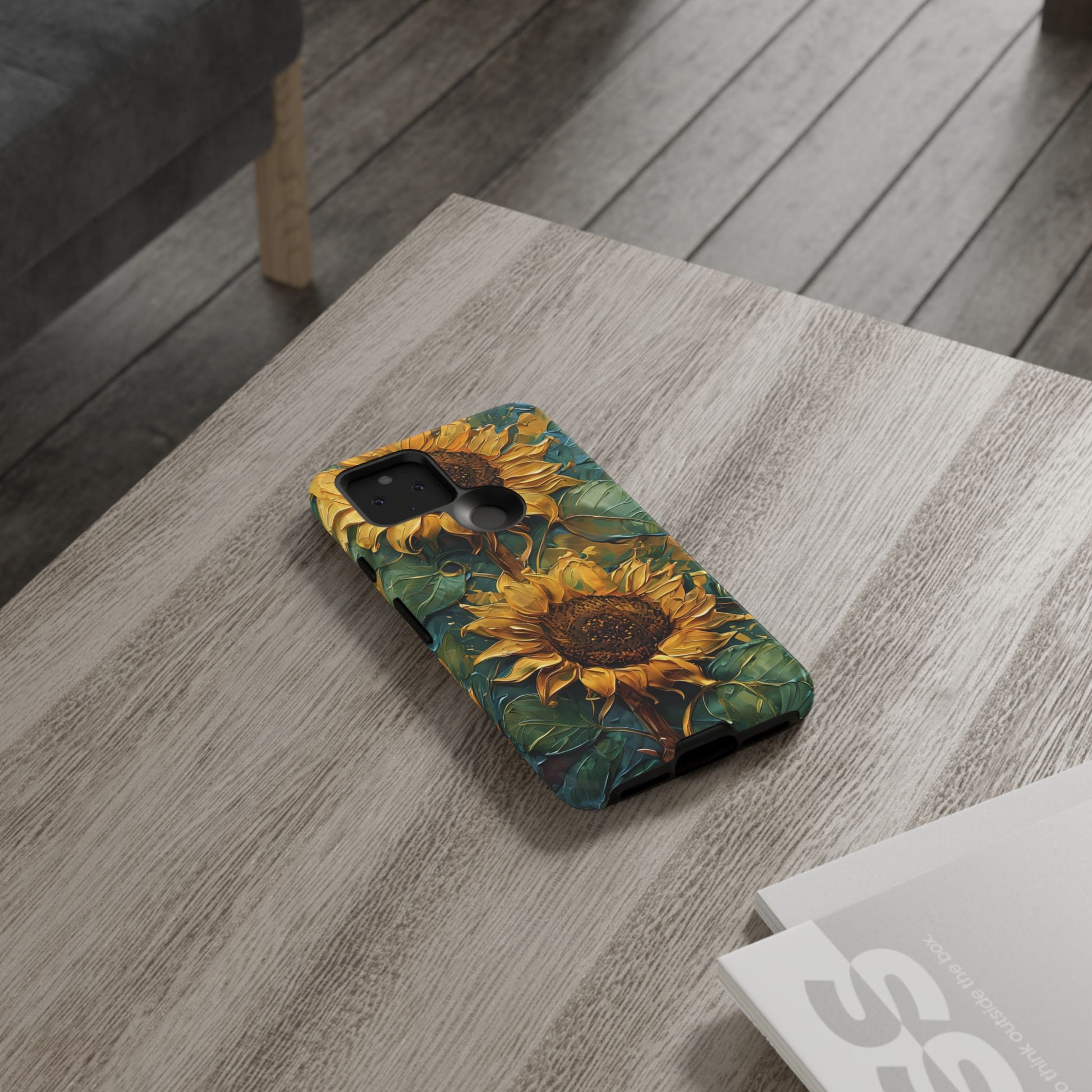 Sunflower Tough Phone Case - Floral Protection, Gift for Nature Lovers, Customizable, Summer Vibes, Eco-Friendly Accessories