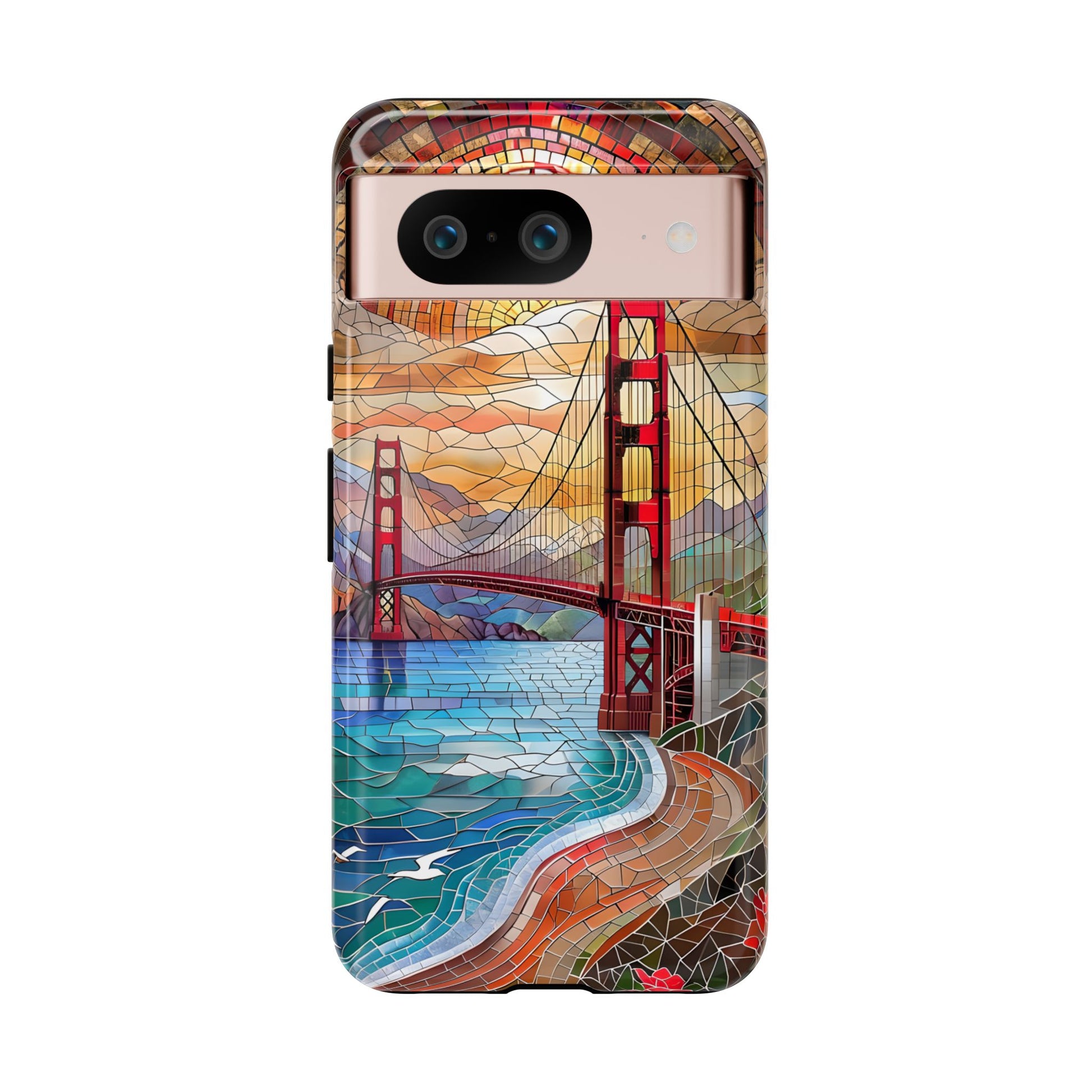 Golden Gate Bridge Phone Case, Artistic Phone Cover, Unique Gift for Travelers, Vibrant Cell Phone Accessory, Nature-Inspired Design