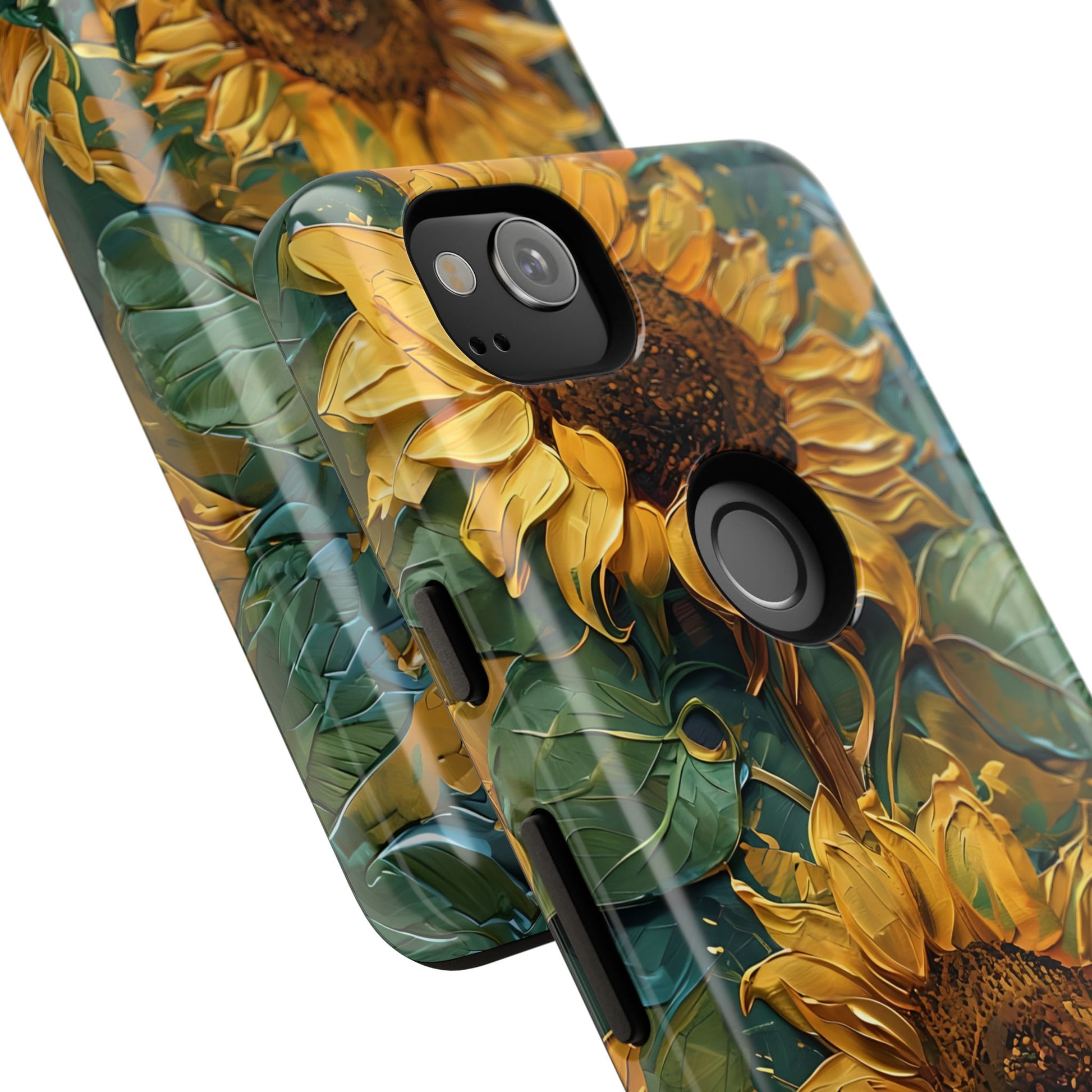 Sunflower Tough Phone Case - Floral Protection, Gift for Nature Lovers, Customizable, Summer Vibes, Eco-Friendly Accessories