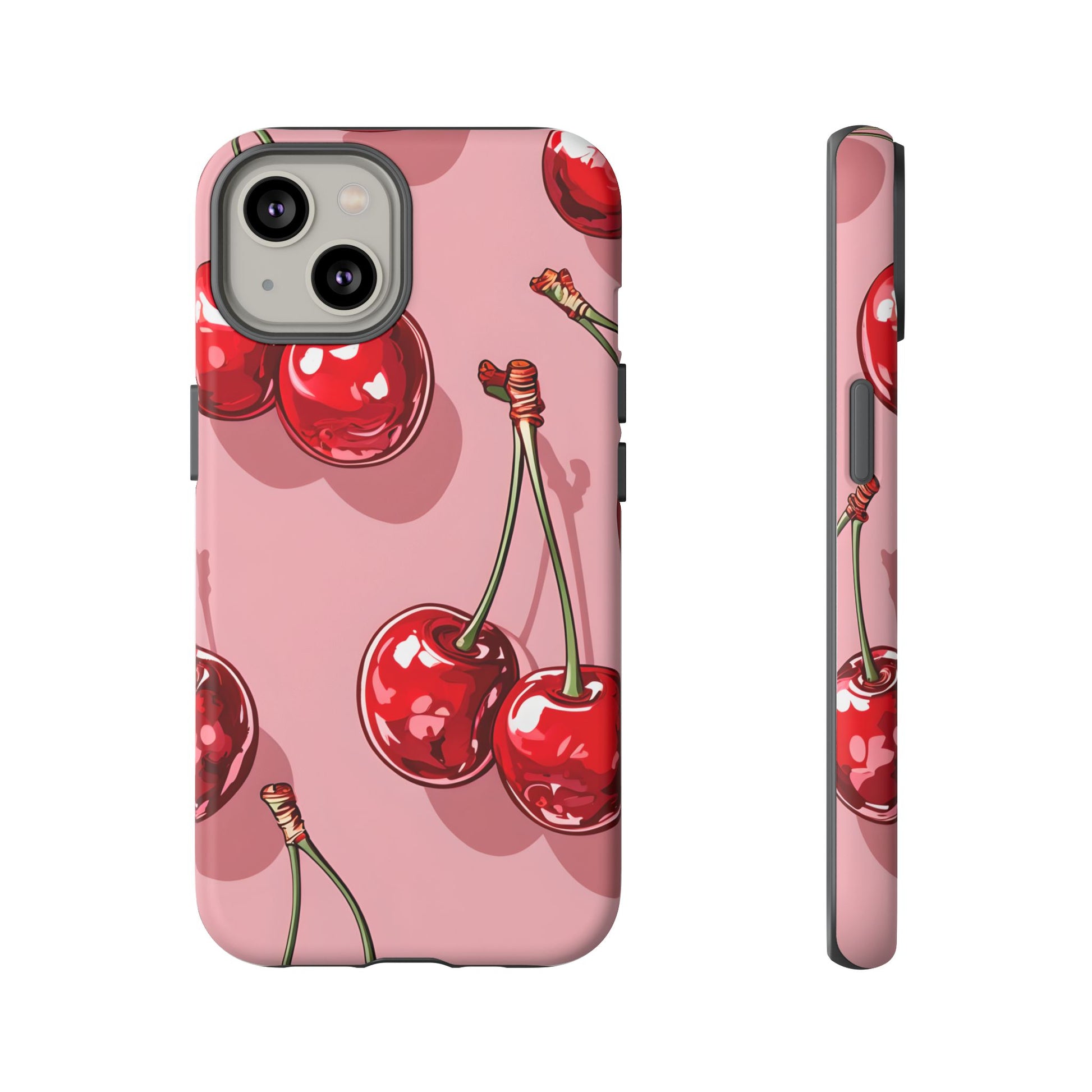 Cherry Blossom Phone Case, Tough Phone Cover, Cute Cherry Design, Summer Vibes, Phone Accessory, Gift for Her