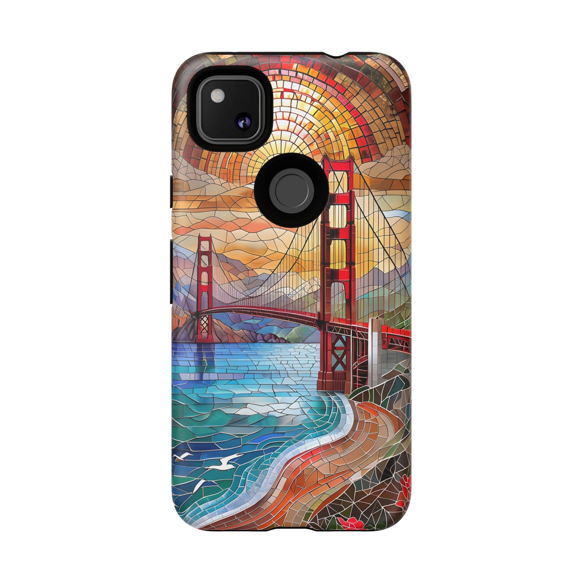 Golden Gate Bridge Phone Case, Artistic Phone Cover, Unique Gift for Travelers, Vibrant Cell Phone Accessory, Nature-Inspired Design
