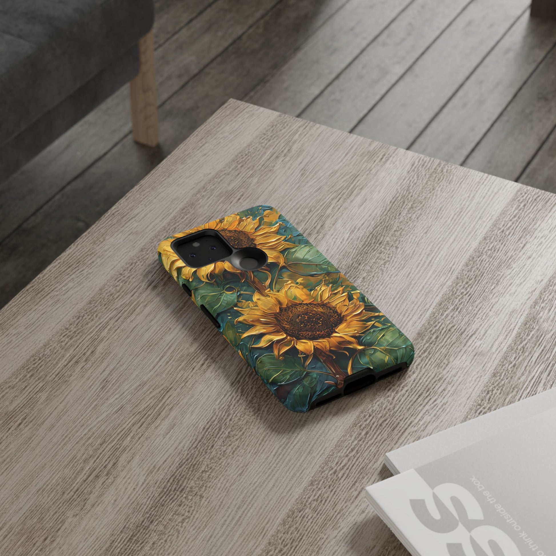 Sunflower Tough Phone Case - Floral Protection, Gift for Nature Lovers, Customizable, Summer Vibes, Eco-Friendly Accessories