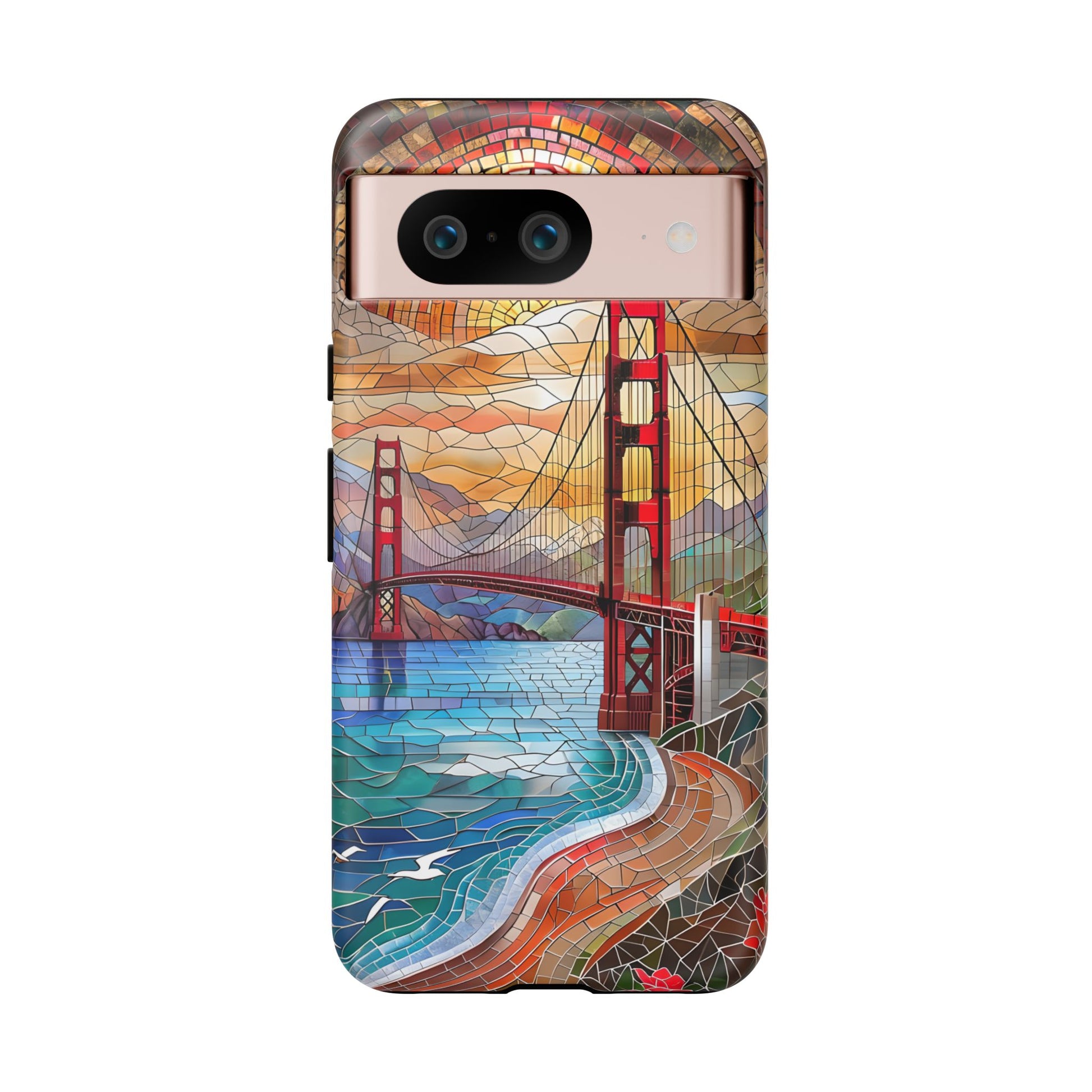 Golden Gate Bridge Phone Case, Artistic Phone Cover, Unique Gift for Travelers, Vibrant Cell Phone Accessory, Nature-Inspired Design