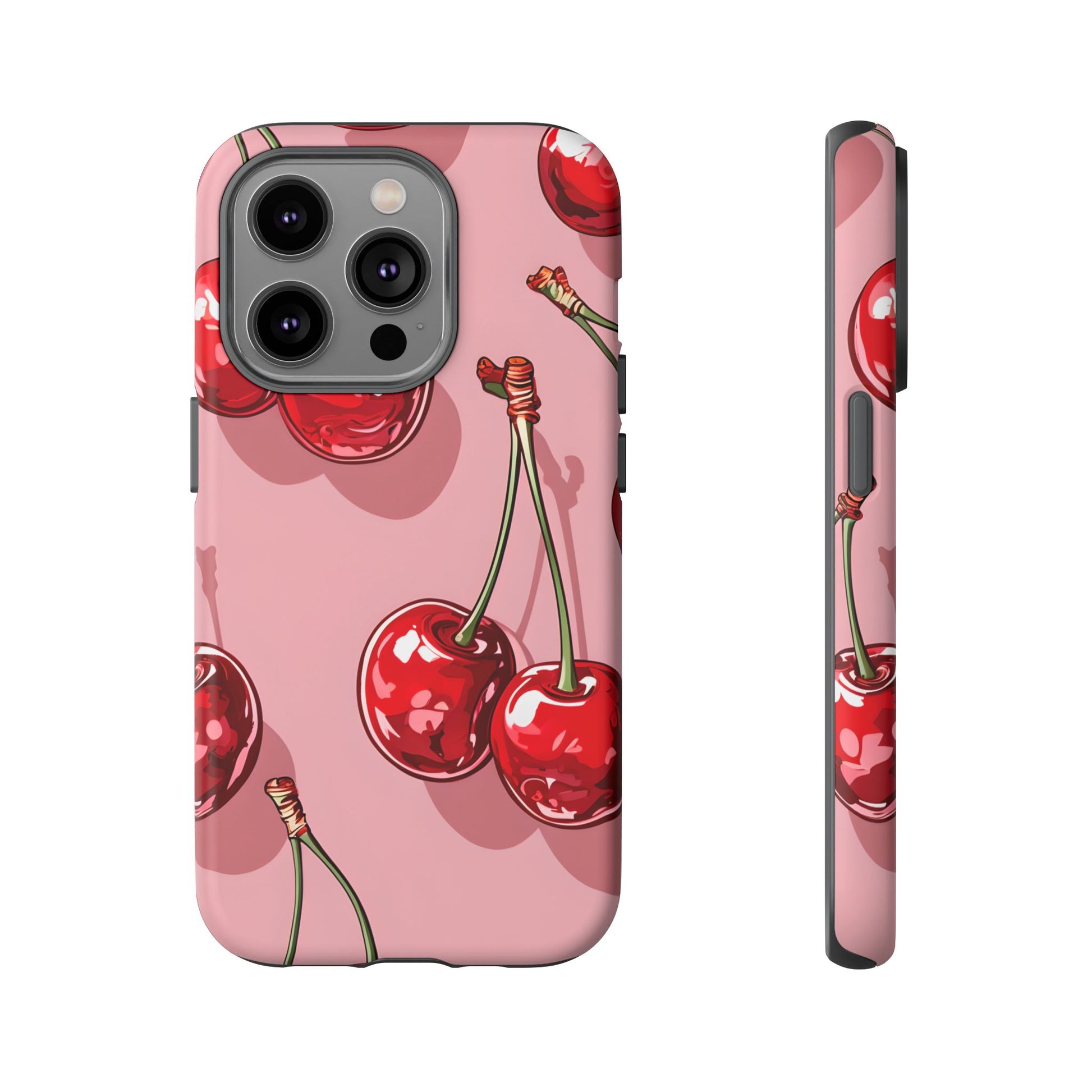 Cherry Blossom Phone Case, Tough Phone Cover, Cute Cherry Design, Summer Vibes, Phone Accessory, Gift for Her