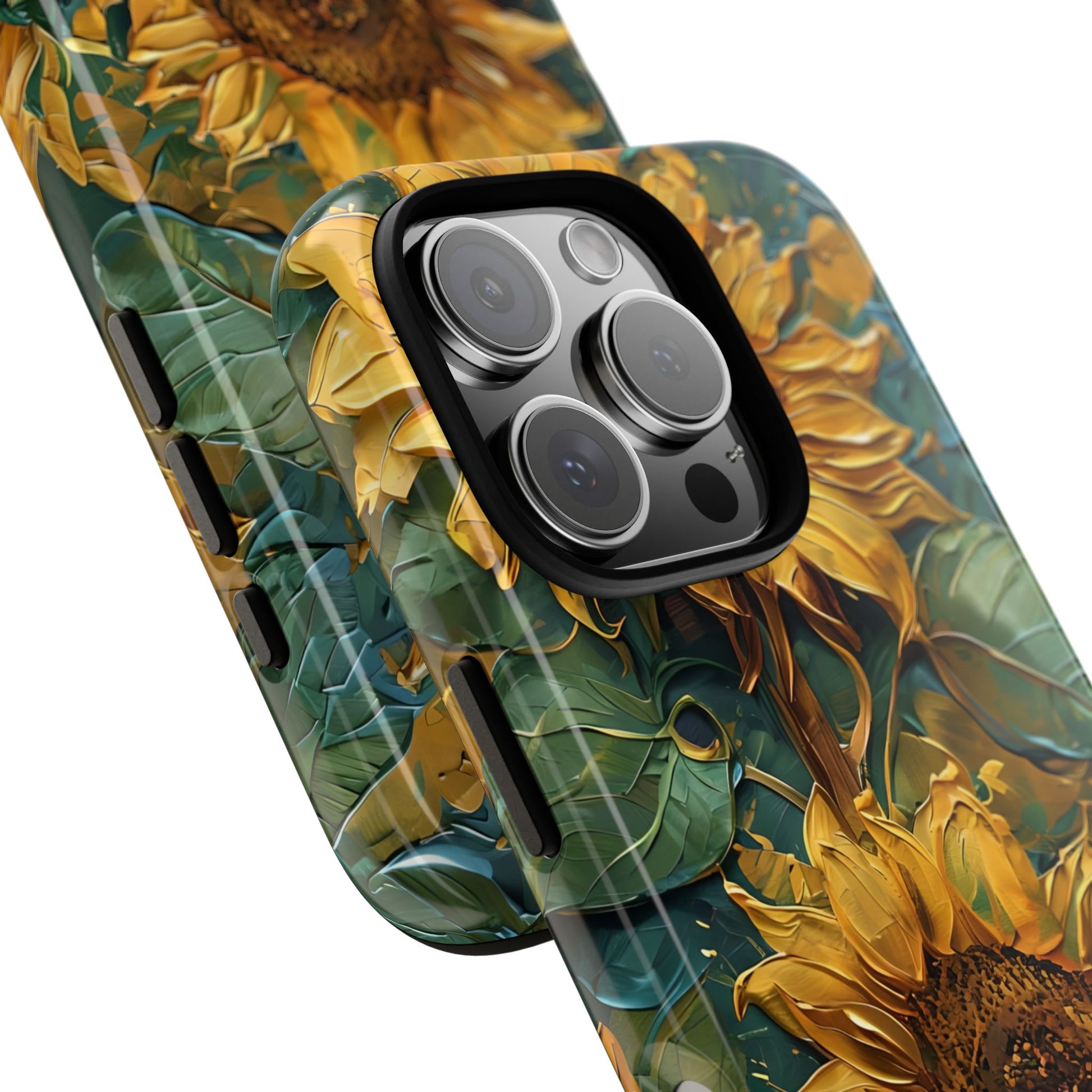 Sunflower Tough Phone Case - Floral Protection, Gift for Nature Lovers, Customizable, Summer Vibes, Eco-Friendly Accessories