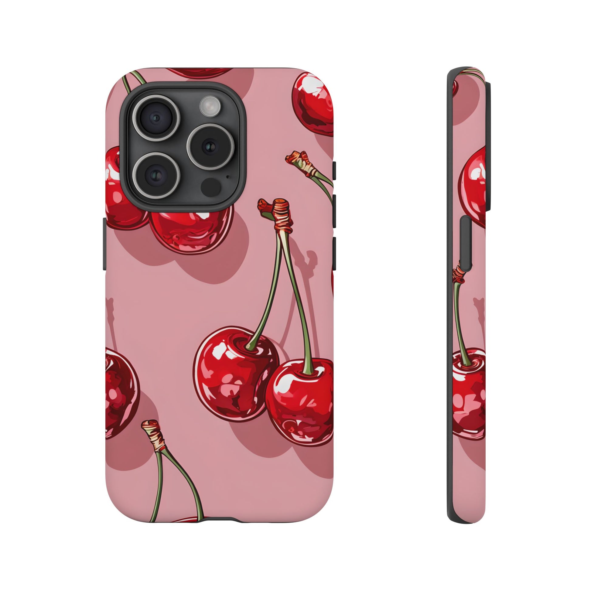Cherry Blossom Phone Case, Tough Phone Cover, Cute Cherry Design, Summer Vibes, Phone Accessory, Gift for Her