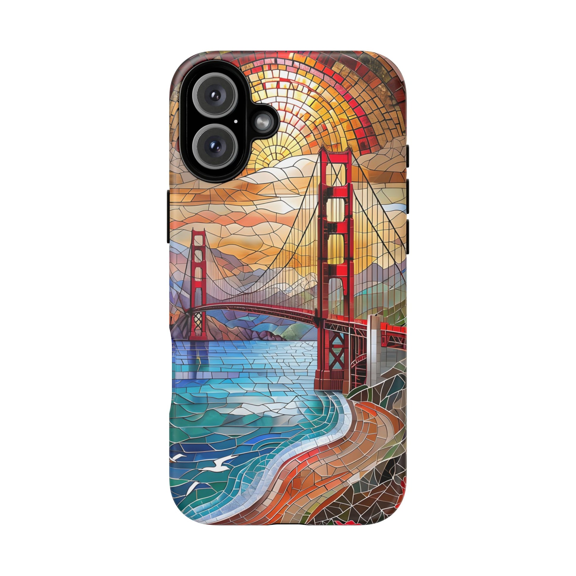 Golden Gate Bridge Phone Case, Artistic Phone Cover, Unique Gift for Travelers, Vibrant Cell Phone Accessory, Nature-Inspired Design