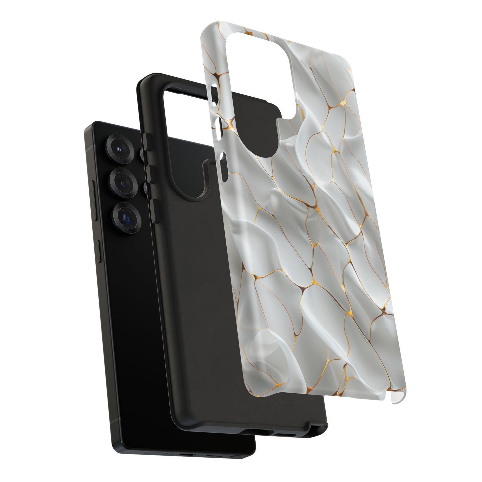 Elegant Phone Case with Golden Accents, Protective Mobile Cover, Stylish Tech Accessory, Perfect Gift for Any Occasion