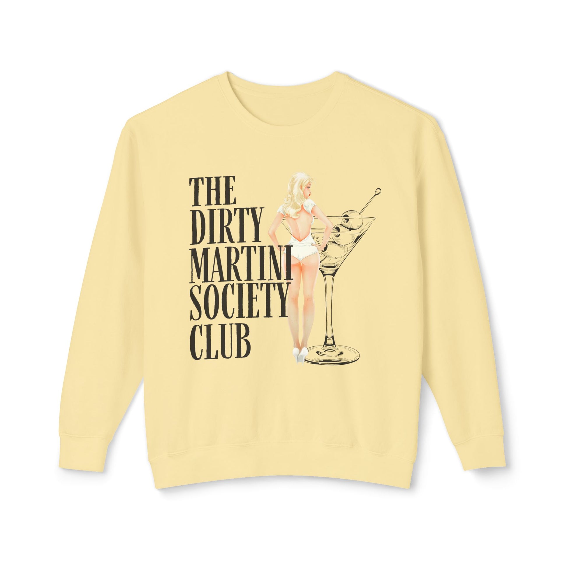 The Dirty Martini Society Club Unisex Crewneck Sweatshirt, Funny Party Gift, Cocktail Lover Apparel, Cozy Outing Top, Trendy Fashion [...]