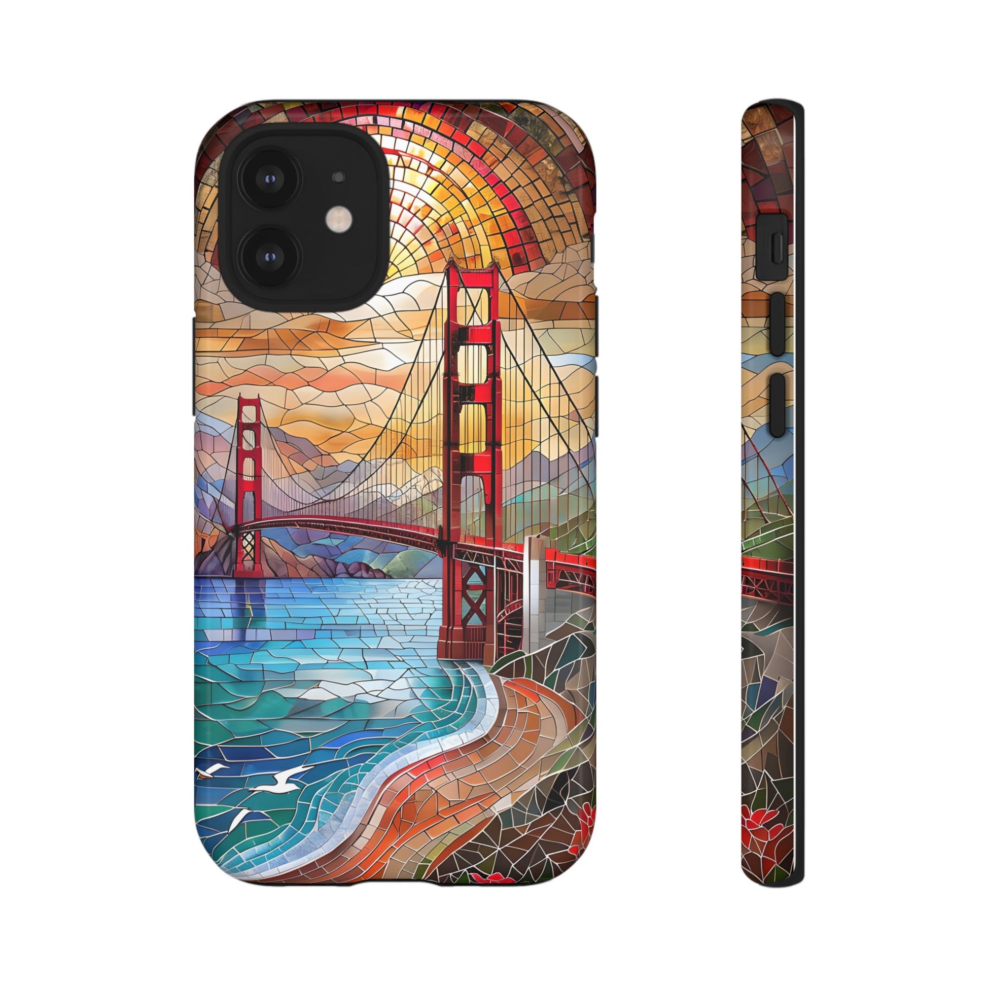 Golden Gate Bridge Phone Case, Artistic Phone Cover, Unique Gift for Travelers, Vibrant Cell Phone Accessory, Nature-Inspired Design