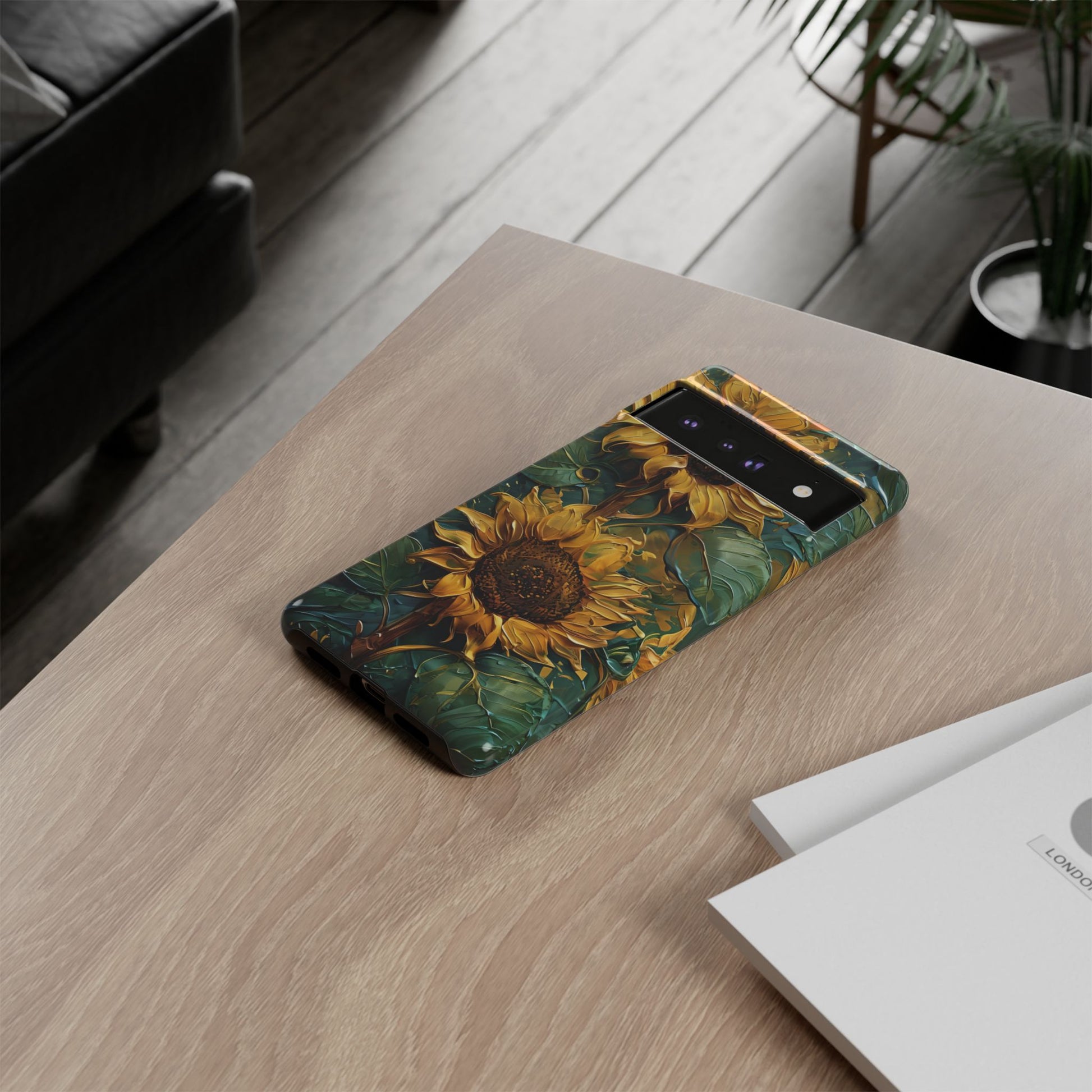 Sunflower Tough Phone Case - Floral Protection, Gift for Nature Lovers, Customizable, Summer Vibes, Eco-Friendly Accessories