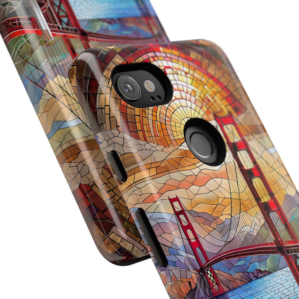 Golden Gate Bridge Phone Case, Artistic Phone Cover, Unique Gift for Travelers, Vibrant Cell Phone Accessory, Nature-Inspired Design
