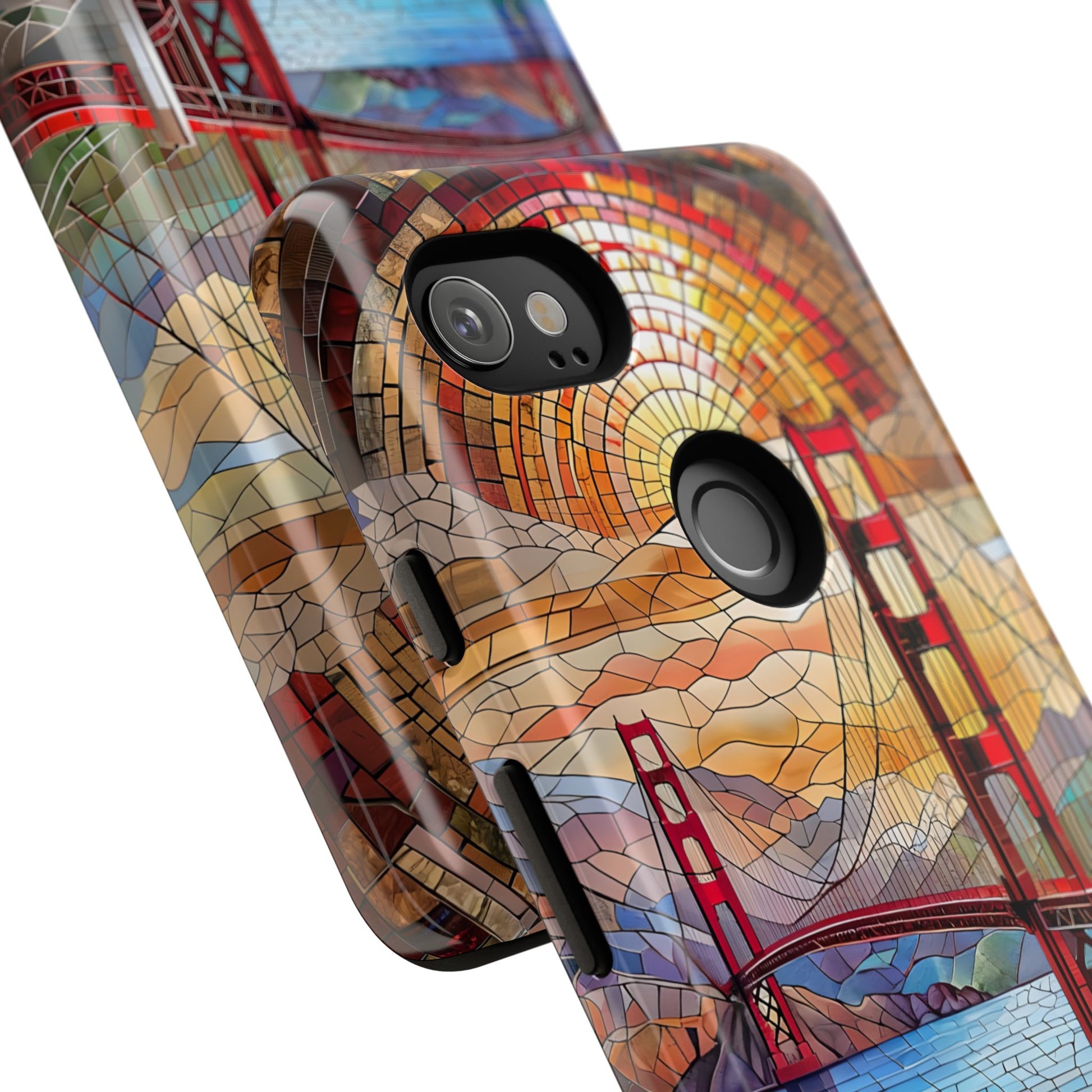 Golden Gate Bridge Phone Case, Artistic Phone Cover, Unique Gift for Travelers, Vibrant Cell Phone Accessory, Nature-Inspired Design