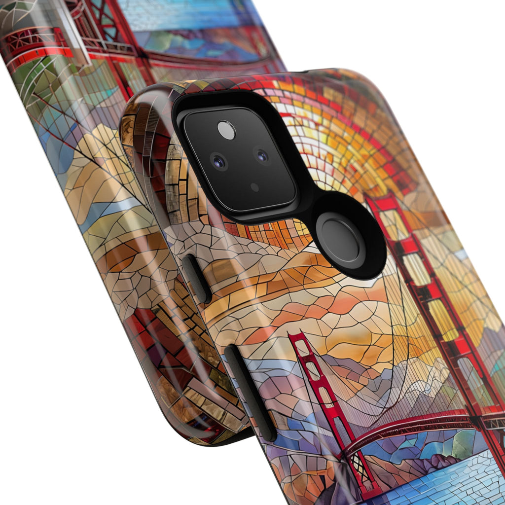 Golden Gate Bridge Phone Case, Artistic Phone Cover, Unique Gift for Travelers, Vibrant Cell Phone Accessory, Nature-Inspired Design