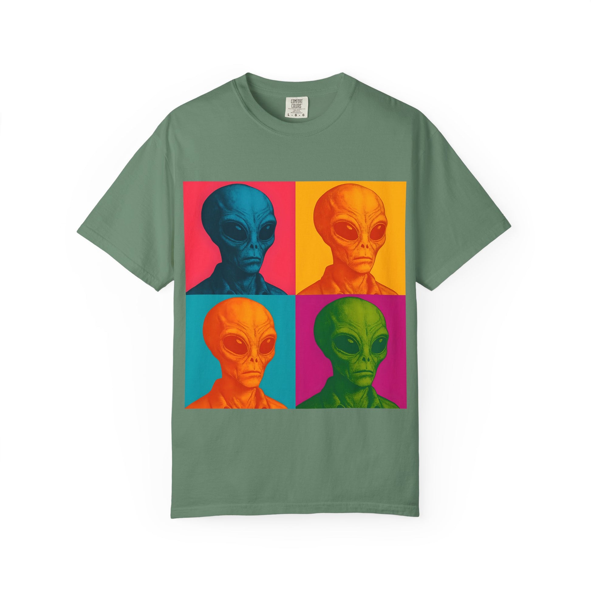 Pop Art Alien T-Shirt | Casual Wear, Gifts for Sci-Fi Fans, Vintage Style, Unisex Graphic Tee, Summer Fashion