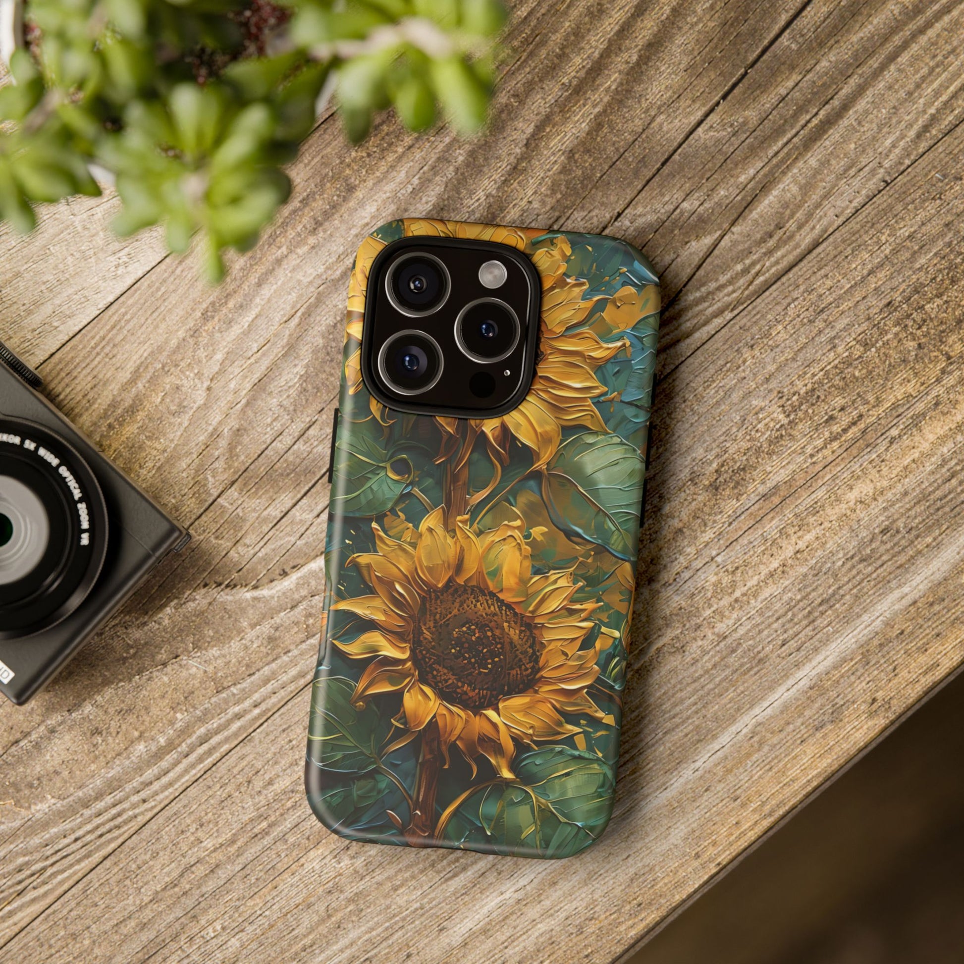 Sunflower Tough Phone Case - Floral Protection, Gift for Nature Lovers, Customizable, Summer Vibes, Eco-Friendly Accessories