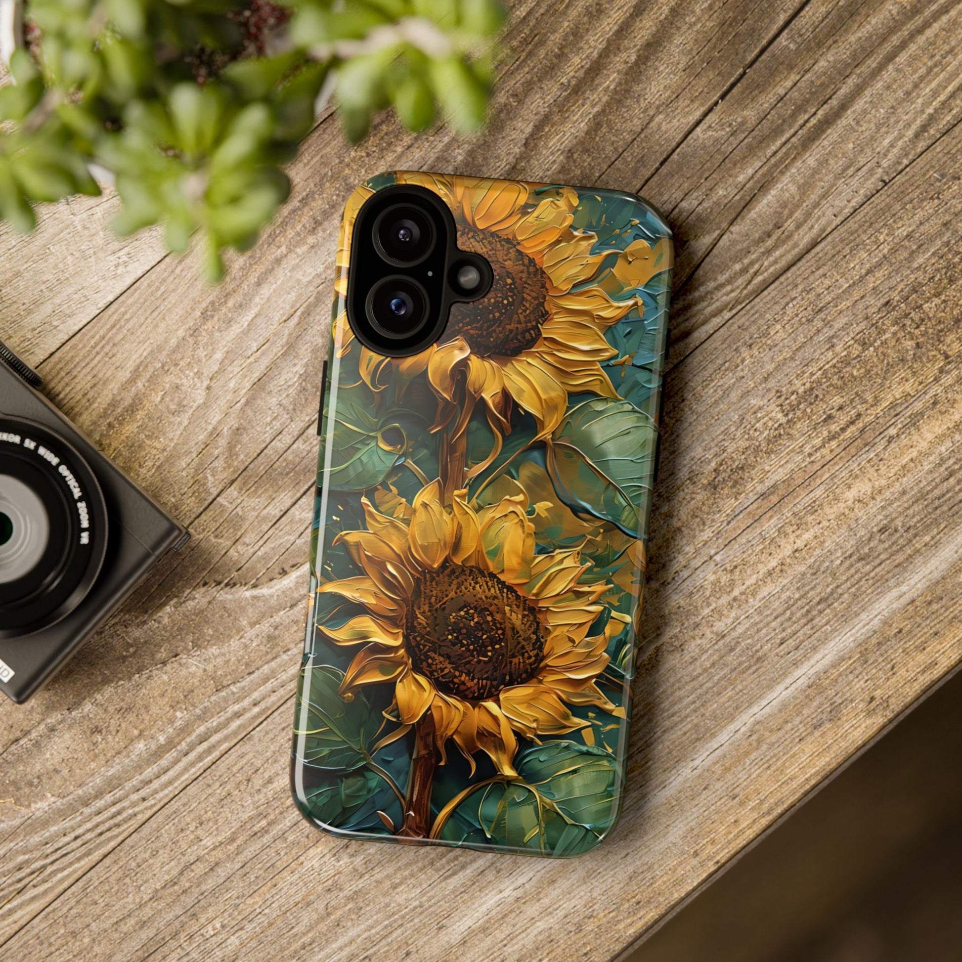 Sunflower Tough Phone Case - Floral Protection, Gift for Nature Lovers, Customizable, Summer Vibes, Eco-Friendly Accessories