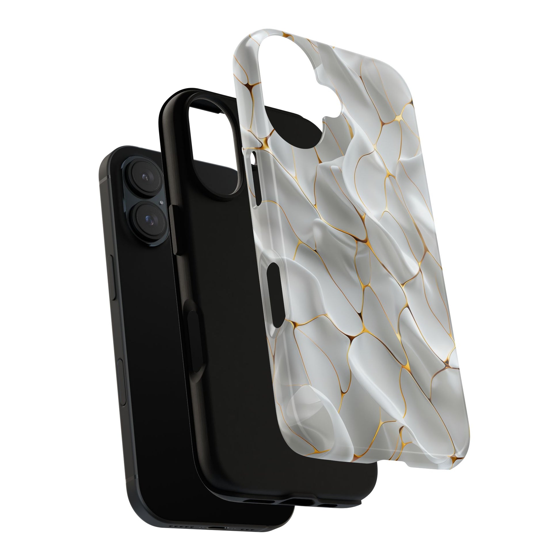 Elegant Phone Case with Golden Accents, Protective Mobile Cover, Stylish Tech Accessory, Perfect Gift for Any Occasion