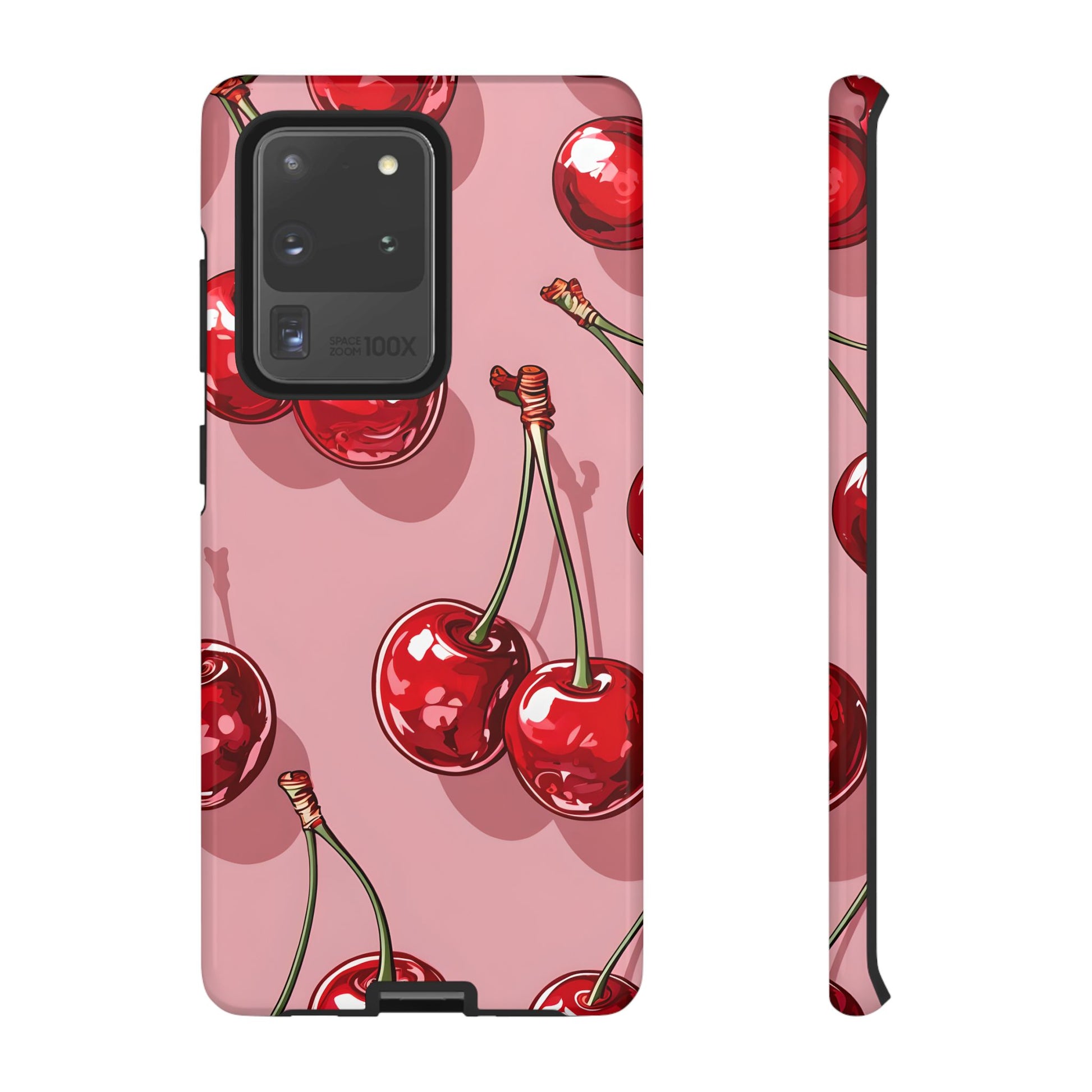 Cherry Blossom Phone Case, Tough Phone Cover, Cute Cherry Design, Summer Vibes, Phone Accessory, Gift for Her