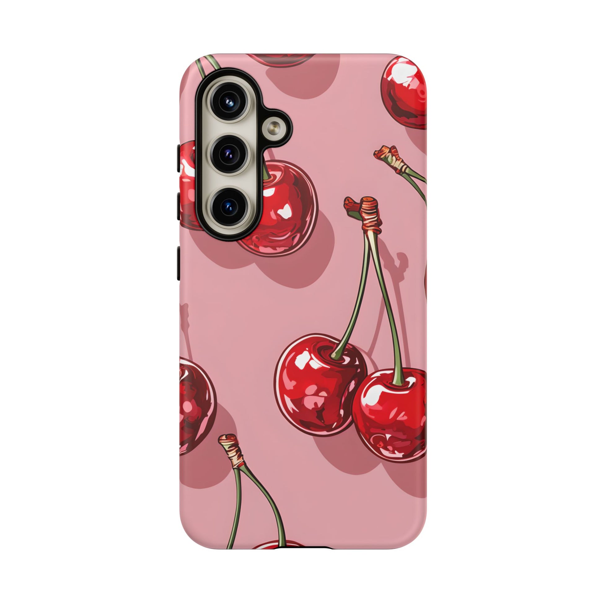 Cherry Blossom Phone Case, Tough Phone Cover, Cute Cherry Design, Summer Vibes, Phone Accessory, Gift for Her
