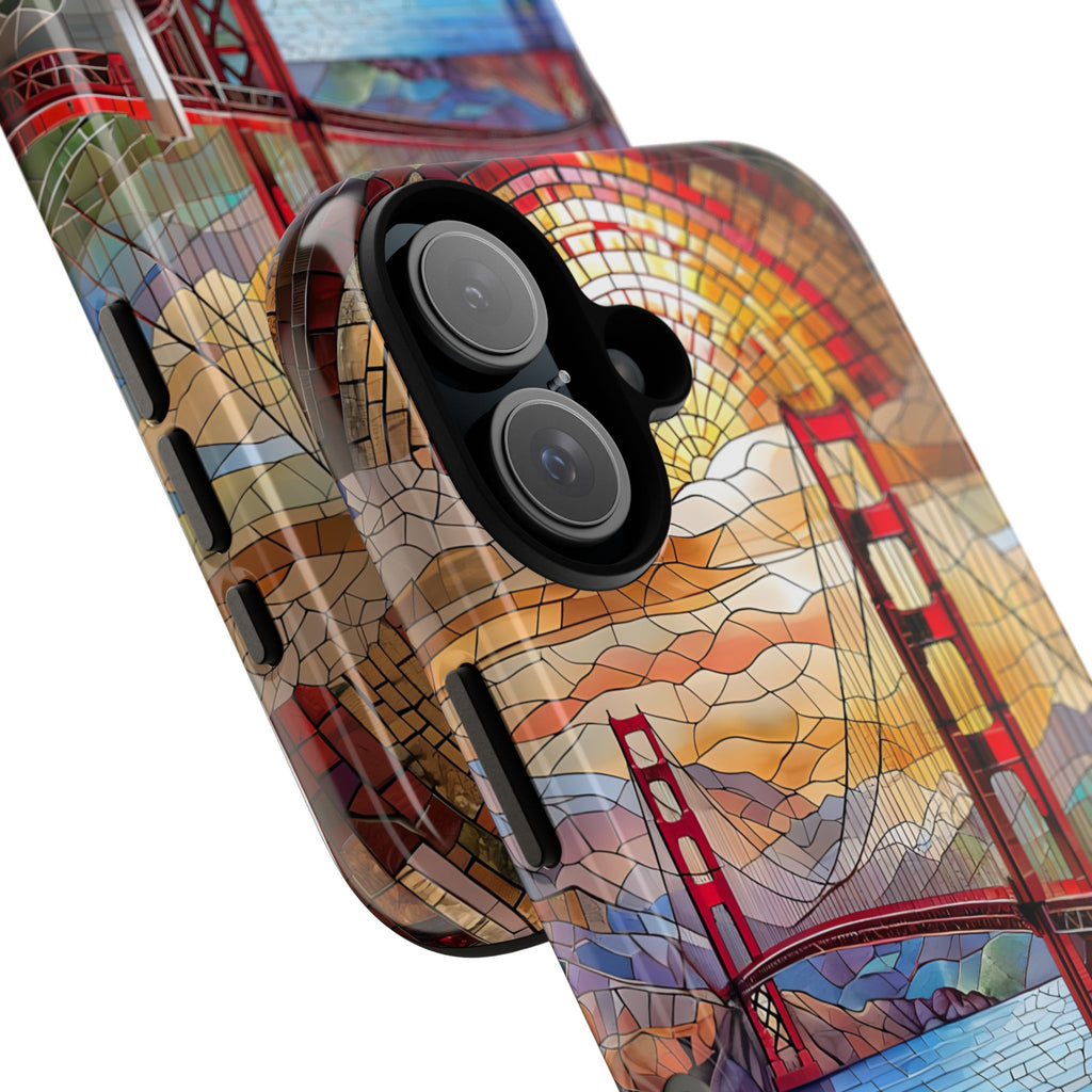 Golden Gate Bridge Phone Case, Artistic Phone Cover, Unique Gift for Travelers, Vibrant Cell Phone Accessory, Nature-Inspired Design