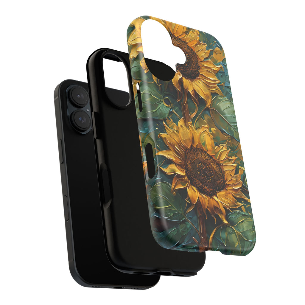 Sunflower Tough Phone Case - Floral Protection, Gift for Nature Lovers, Customizable, Summer Vibes, Eco-Friendly Accessories