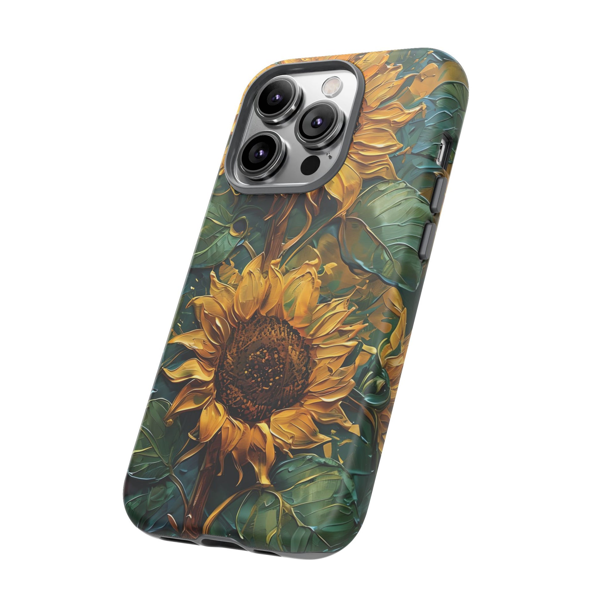 Sunflower Tough Phone Case - Floral Protection, Gift for Nature Lovers, Customizable, Summer Vibes, Eco-Friendly Accessories