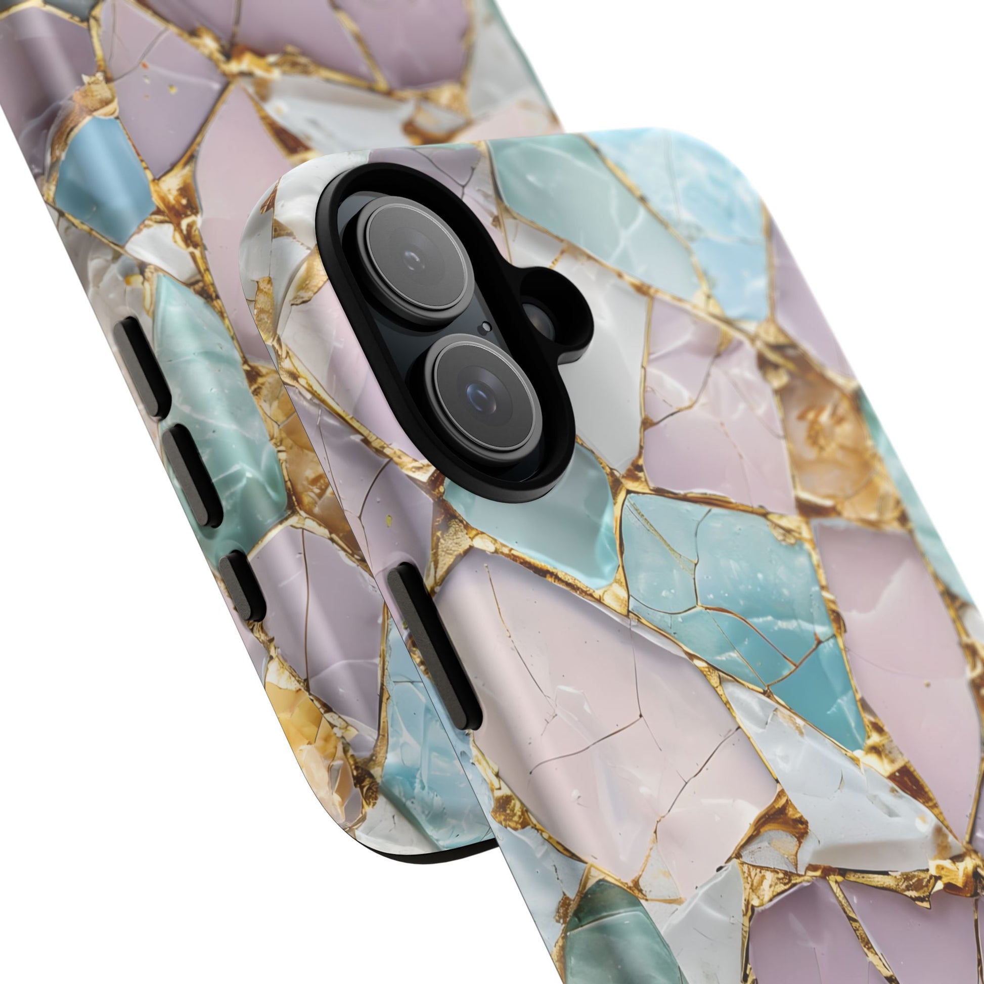 Colorful Phone Case - Tough Cases with Elegant Marble Design, Stylish Cover for Everyday Use, Gift for Her, Tech Accessory