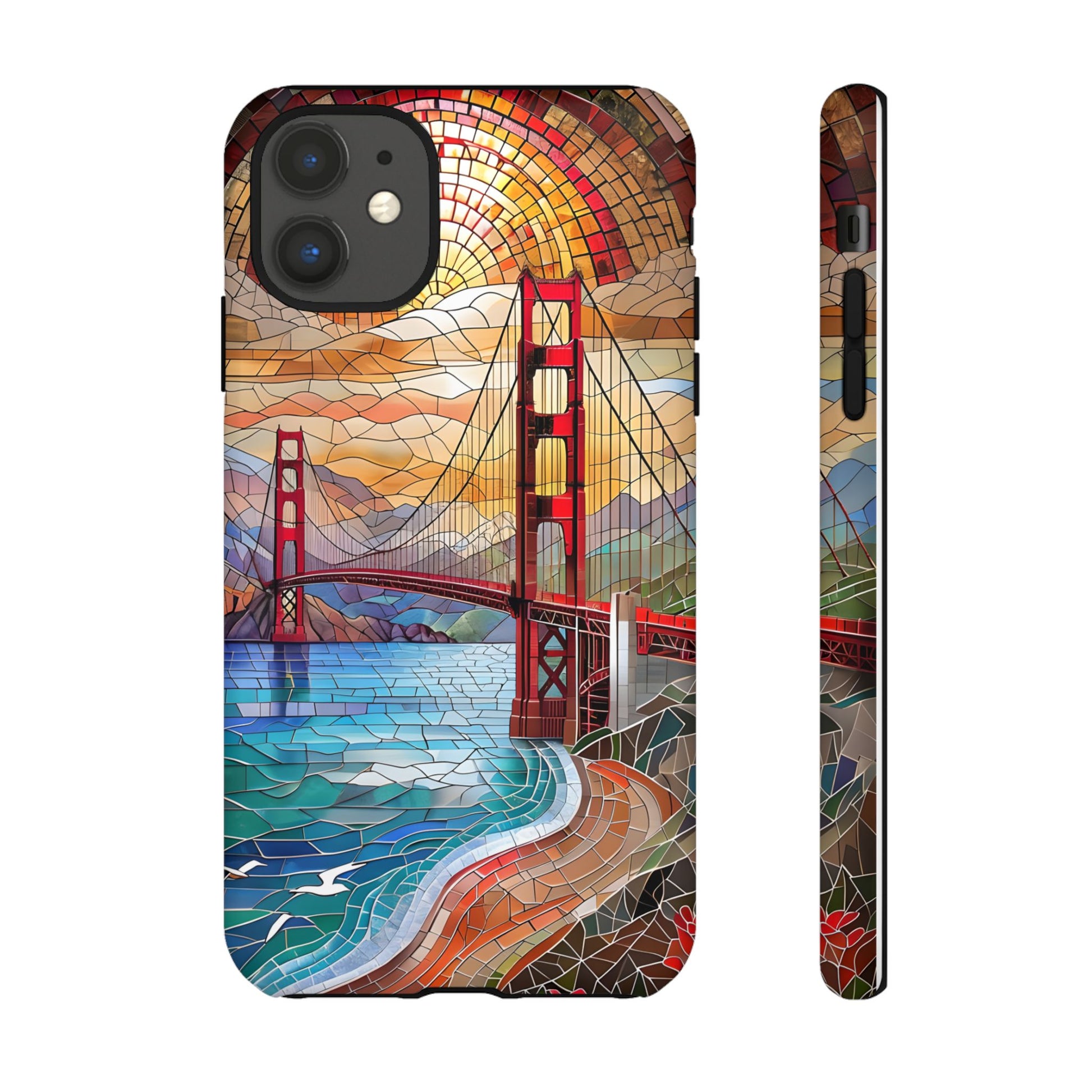 Golden Gate Bridge Phone Case, Artistic Phone Cover, Unique Gift for Travelers, Vibrant Cell Phone Accessory, Nature-Inspired Design