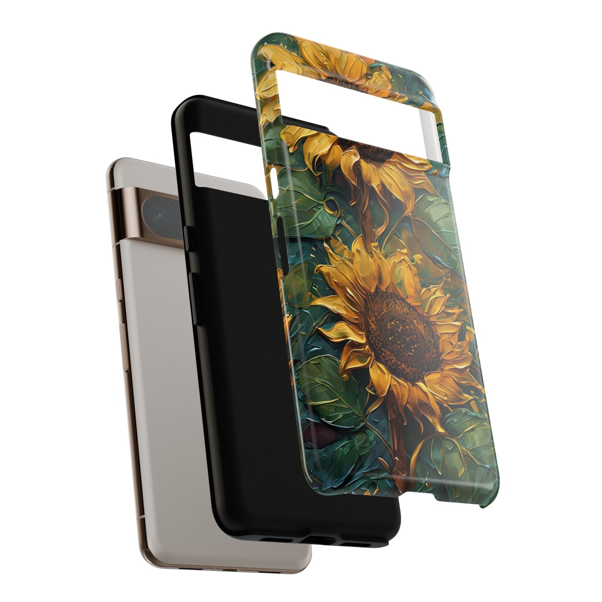 Sunflower Tough Phone Case - Floral Protection, Gift for Nature Lovers, Customizable, Summer Vibes, Eco-Friendly Accessories