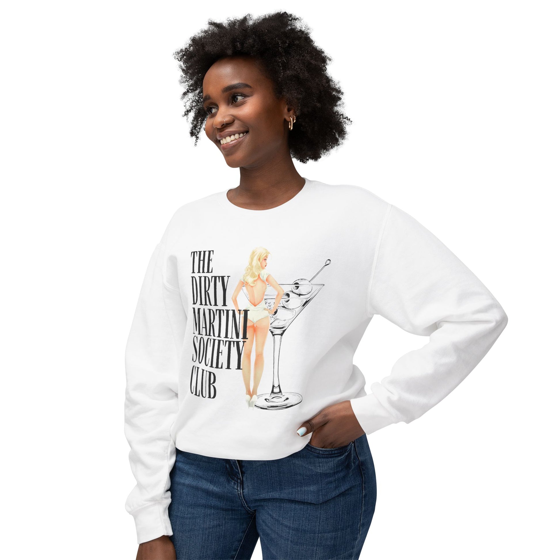 The Dirty Martini Society Club Unisex Crewneck Sweatshirt, Funny Party Gift, Cocktail Lover Apparel, Cozy Outing Top, Trendy Fashion [...]