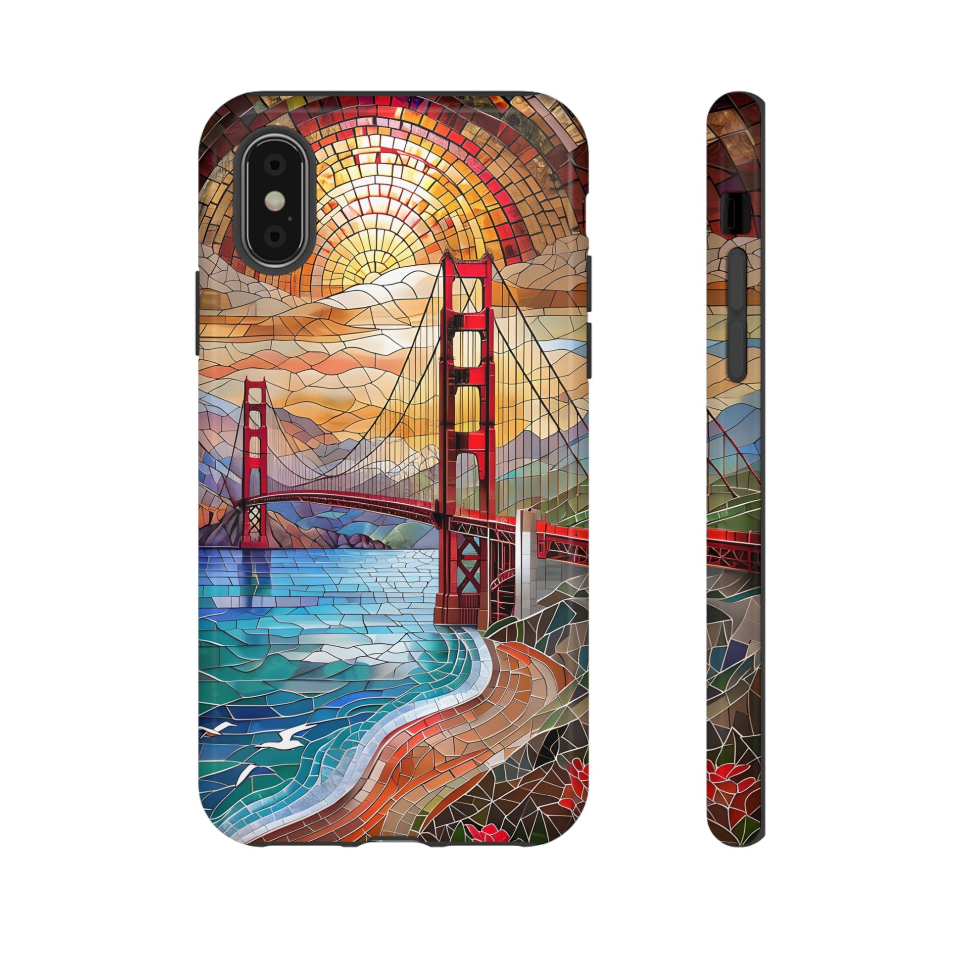 Golden Gate Bridge Phone Case, Artistic Phone Cover, Unique Gift for Travelers, Vibrant Cell Phone Accessory, Nature-Inspired Design