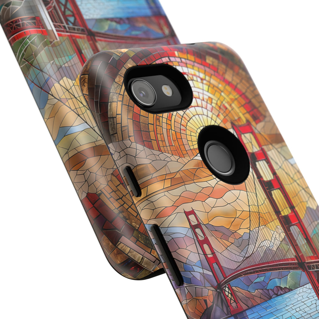 Golden Gate Bridge Phone Case, Artistic Phone Cover, Unique Gift for Travelers, Vibrant Cell Phone Accessory, Nature-Inspired Design