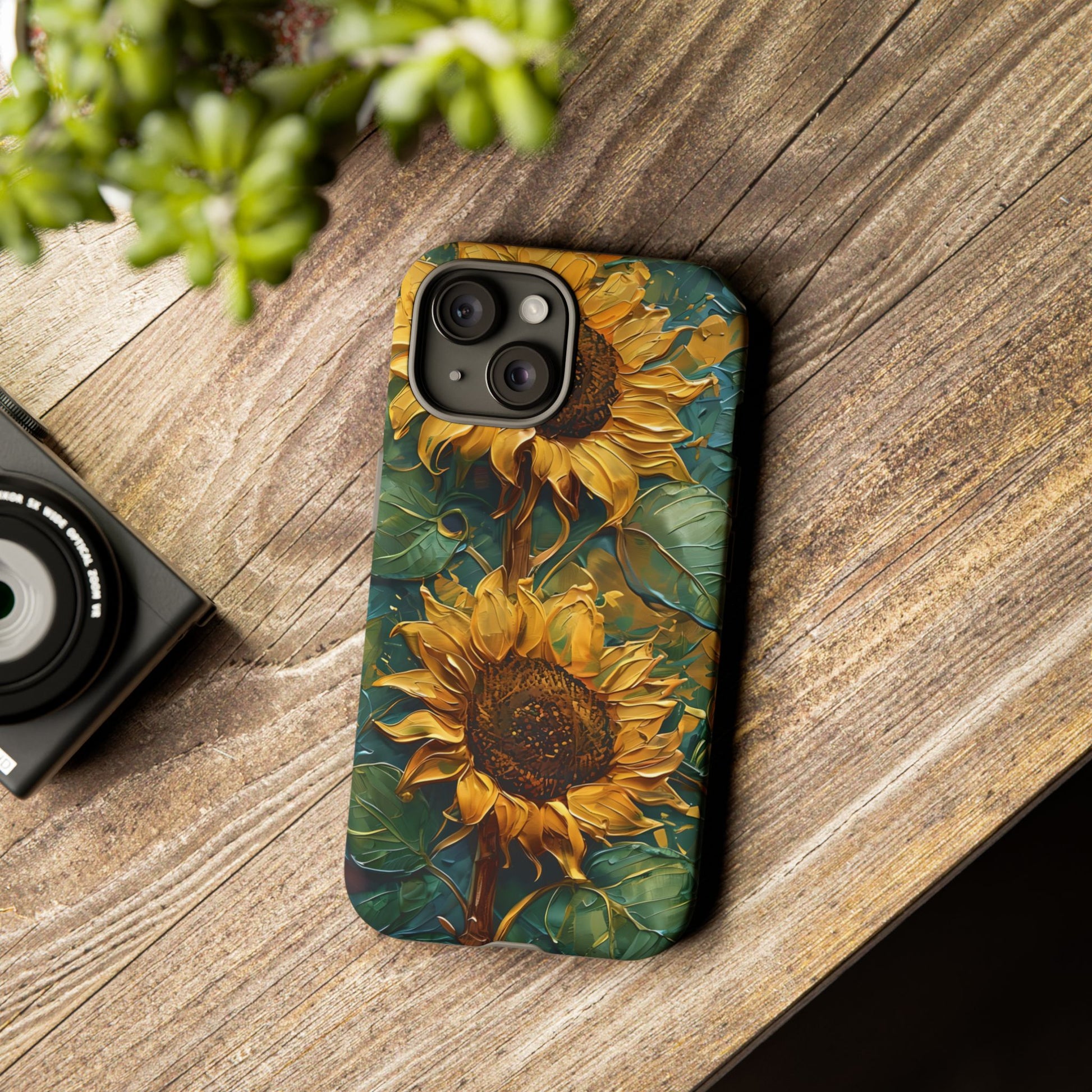 Sunflower Tough Phone Case - Floral Protection, Gift for Nature Lovers, Customizable, Summer Vibes, Eco-Friendly Accessories