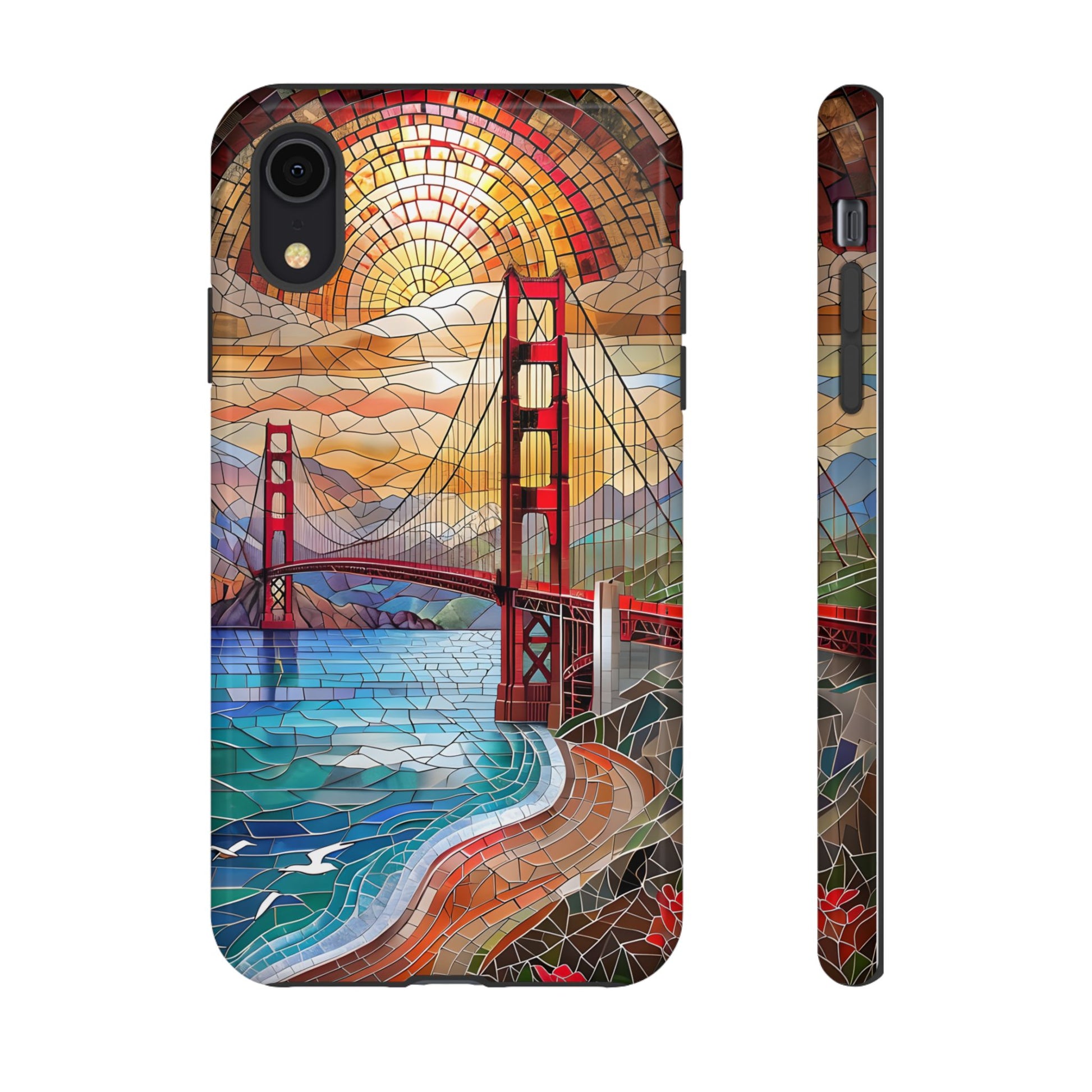 Golden Gate Bridge Phone Case, Artistic Phone Cover, Unique Gift for Travelers, Vibrant Cell Phone Accessory, Nature-Inspired Design