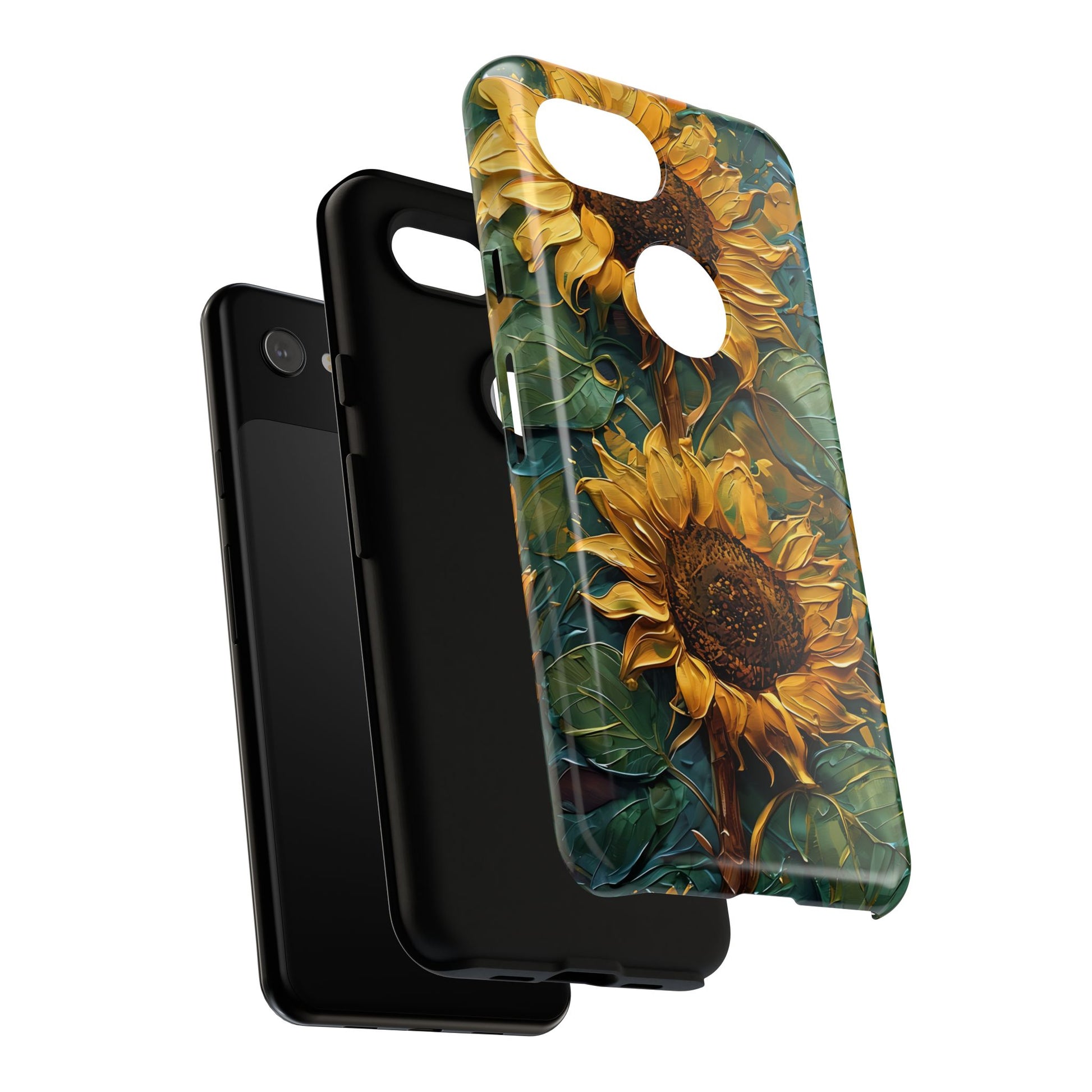 Sunflower Tough Phone Case - Floral Protection, Gift for Nature Lovers, Customizable, Summer Vibes, Eco-Friendly Accessories
