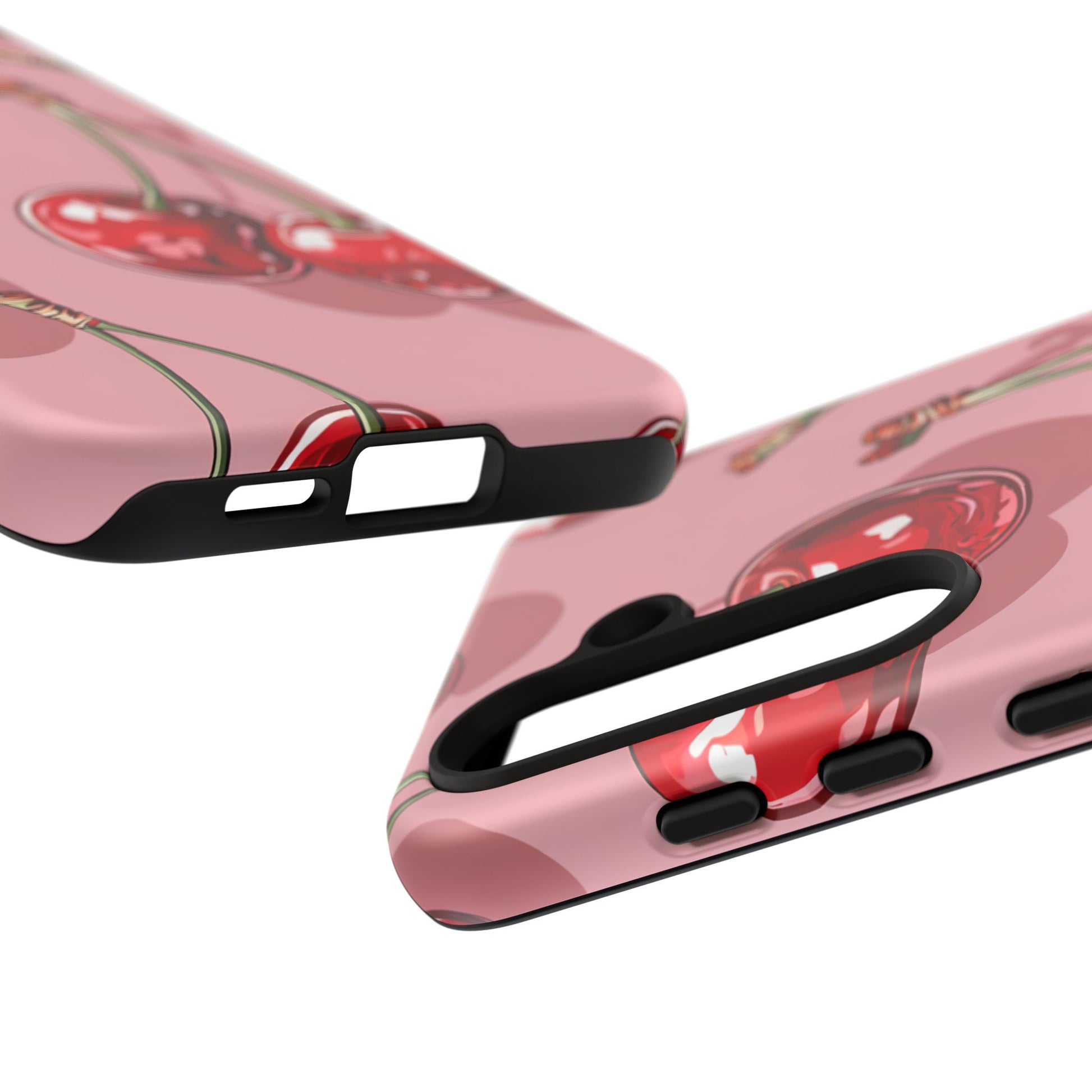 Cherry Blossom Phone Case, Tough Phone Cover, Cute Cherry Design, Summer Vibes, Phone Accessory, Gift for Her