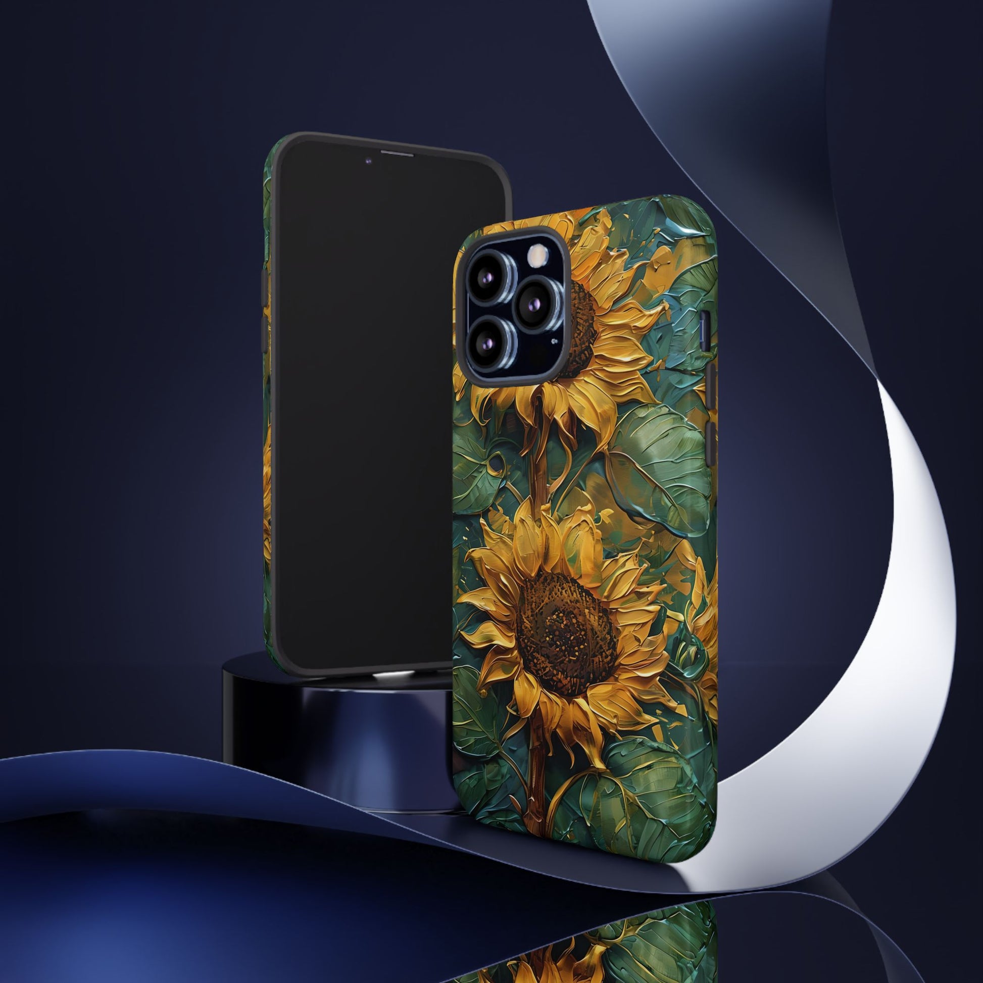 Sunflower Tough Phone Case - Floral Protection, Gift for Nature Lovers, Customizable, Summer Vibes, Eco-Friendly Accessories