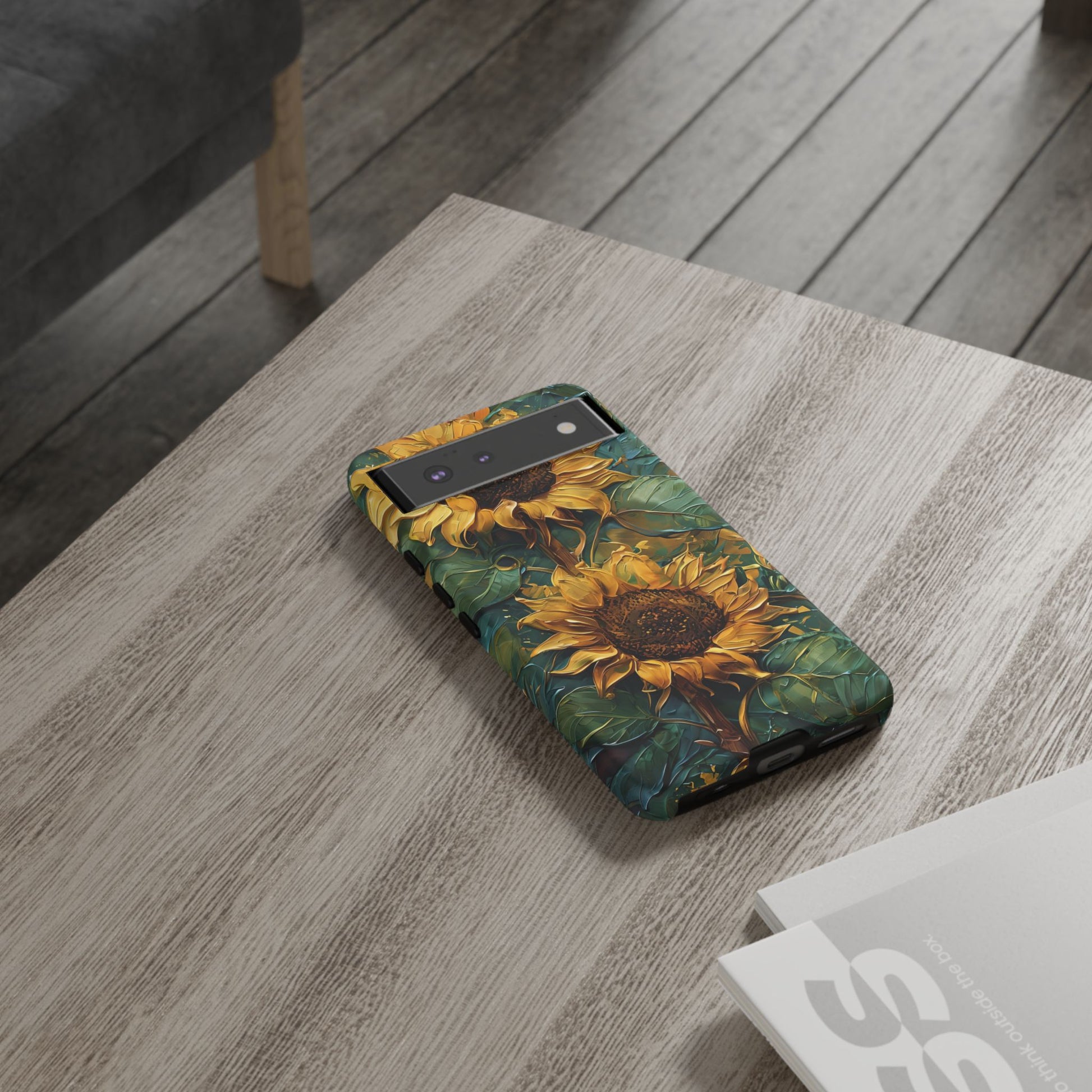 Sunflower Tough Phone Case - Floral Protection, Gift for Nature Lovers, Customizable, Summer Vibes, Eco-Friendly Accessories