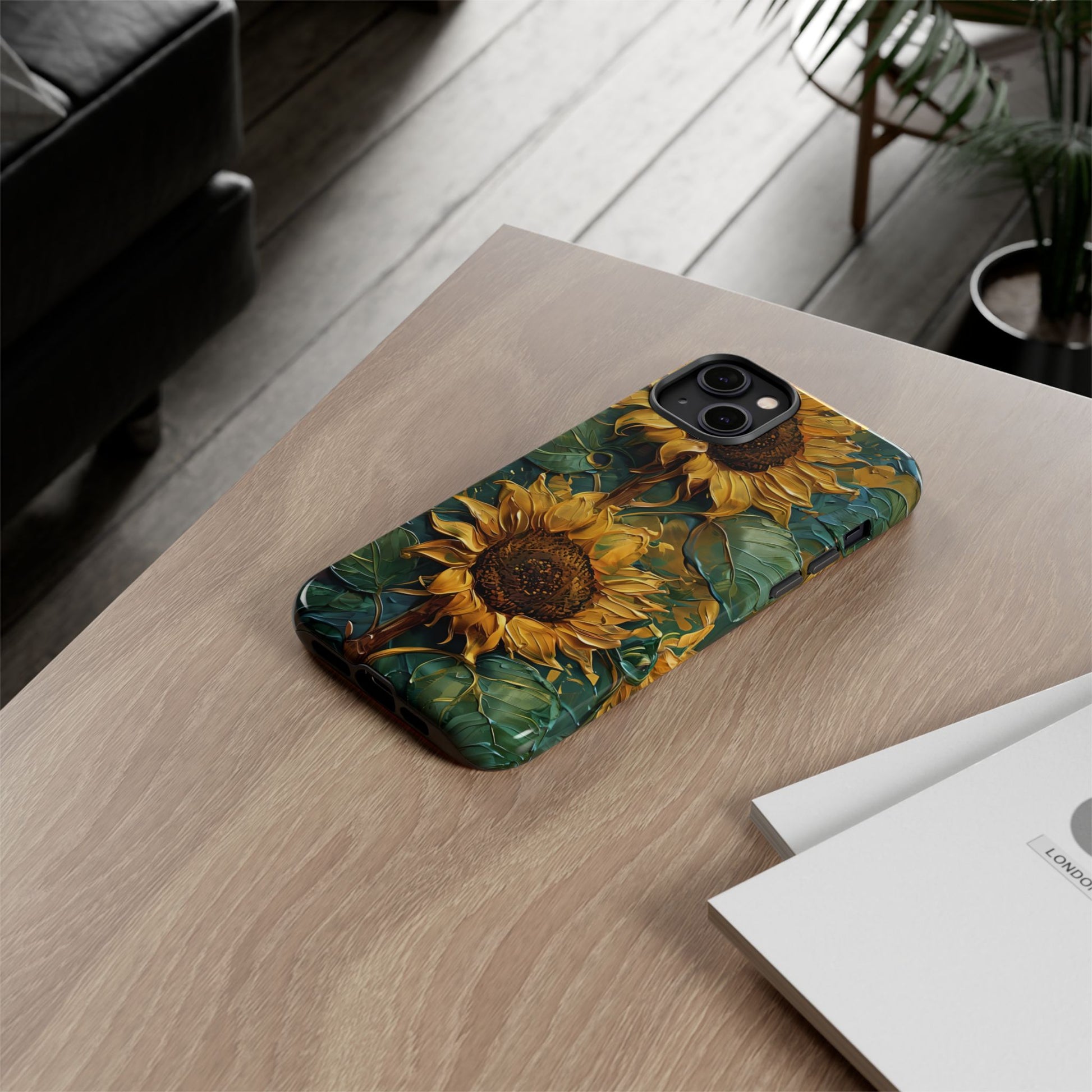 Sunflower Tough Phone Case - Floral Protection, Gift for Nature Lovers, Customizable, Summer Vibes, Eco-Friendly Accessories