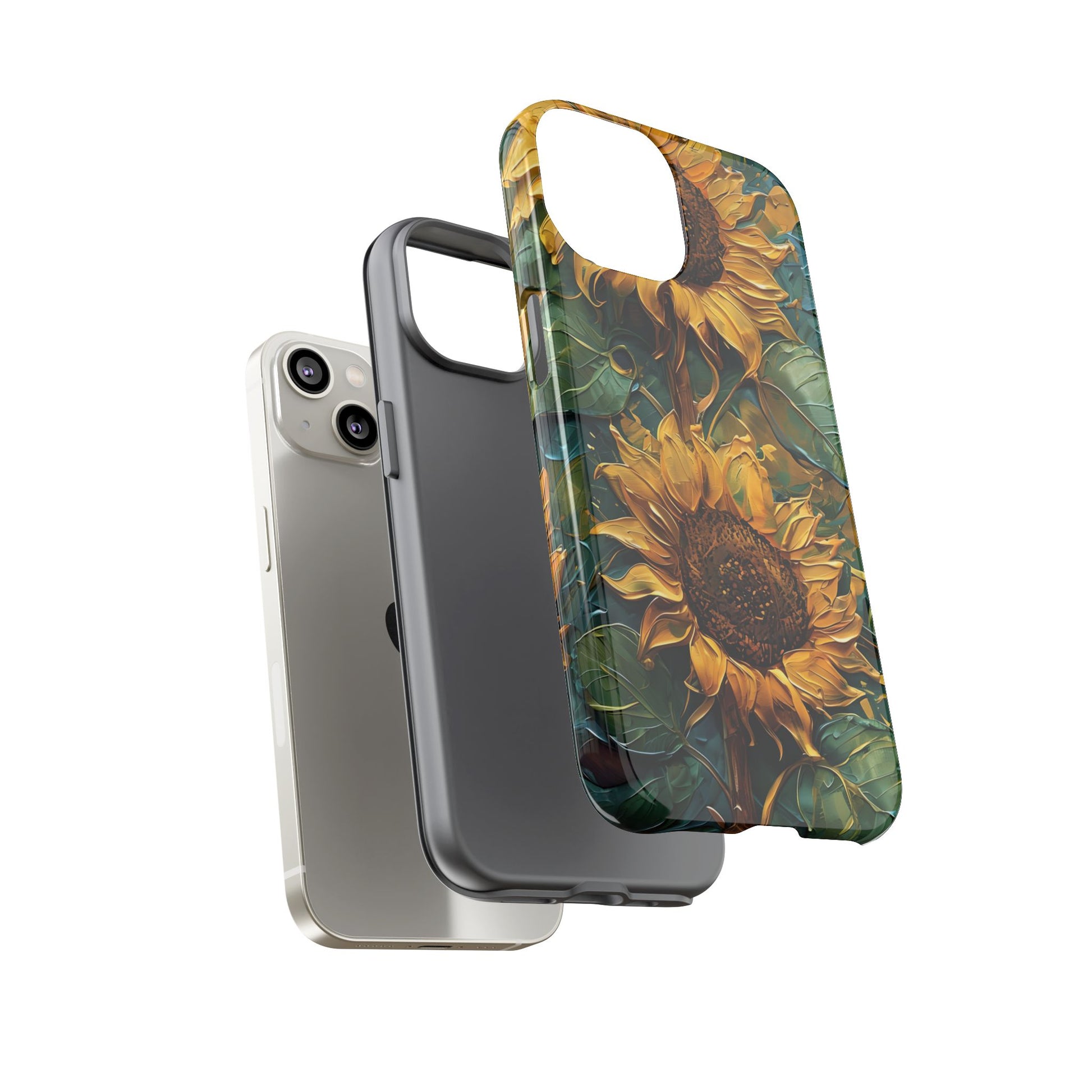 Sunflower Tough Phone Case - Floral Protection, Gift for Nature Lovers, Customizable, Summer Vibes, Eco-Friendly Accessories