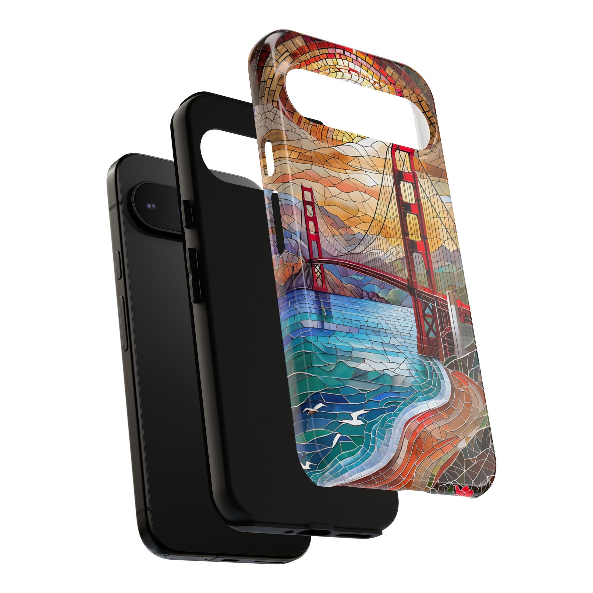 Golden Gate Bridge Phone Case, Artistic Phone Cover, Unique Gift for Travelers, Vibrant Cell Phone Accessory, Nature-Inspired Design