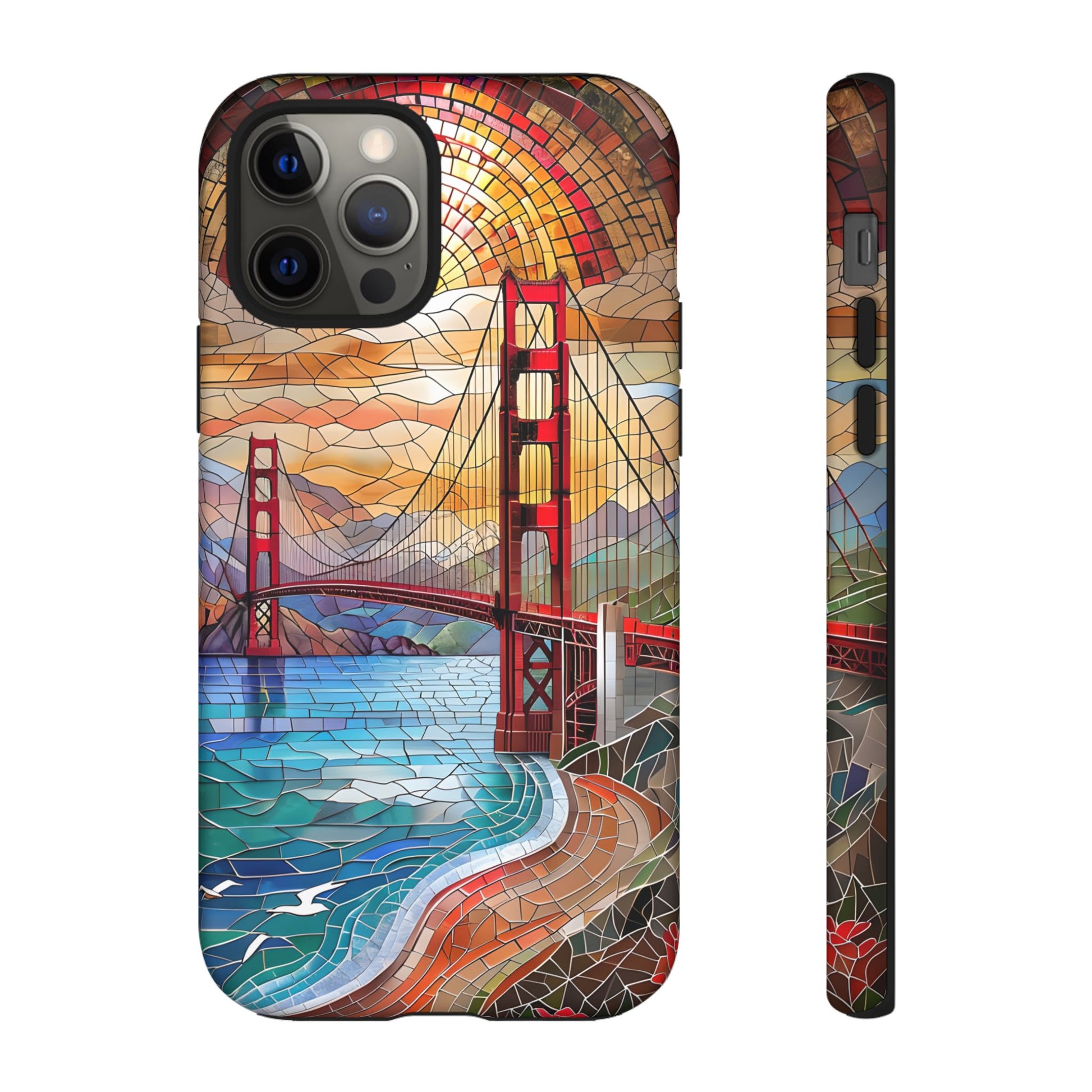 Golden Gate Bridge Phone Case, Artistic Phone Cover, Unique Gift for Travelers, Vibrant Cell Phone Accessory, Nature-Inspired Design