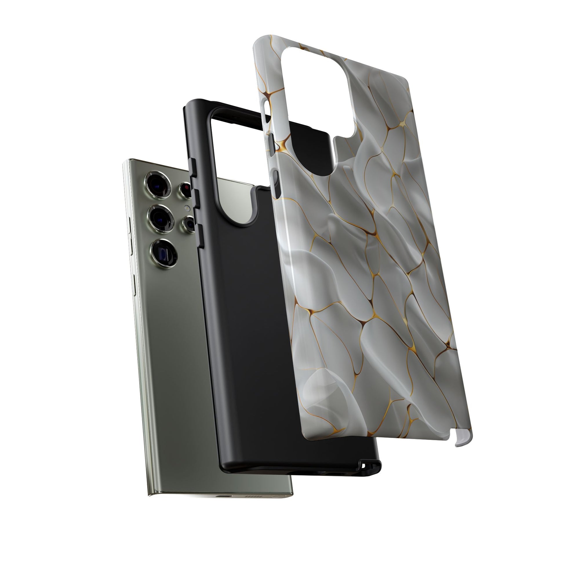 Elegant Phone Case with Golden Accents, Protective Mobile Cover, Stylish Tech Accessory, Perfect Gift for Any Occasion
