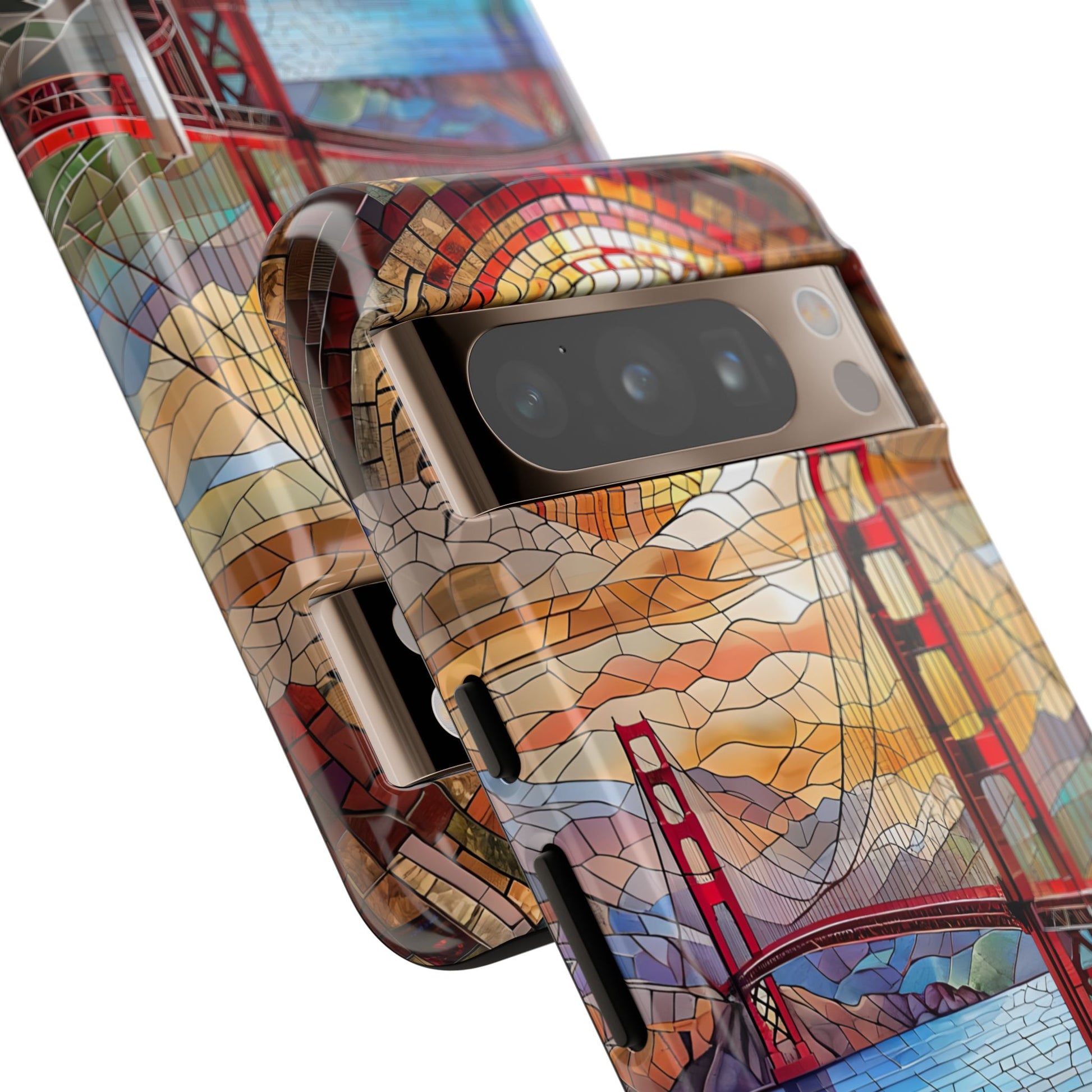 Golden Gate Bridge Phone Case, Artistic Phone Cover, Unique Gift for Travelers, Vibrant Cell Phone Accessory, Nature-Inspired Design