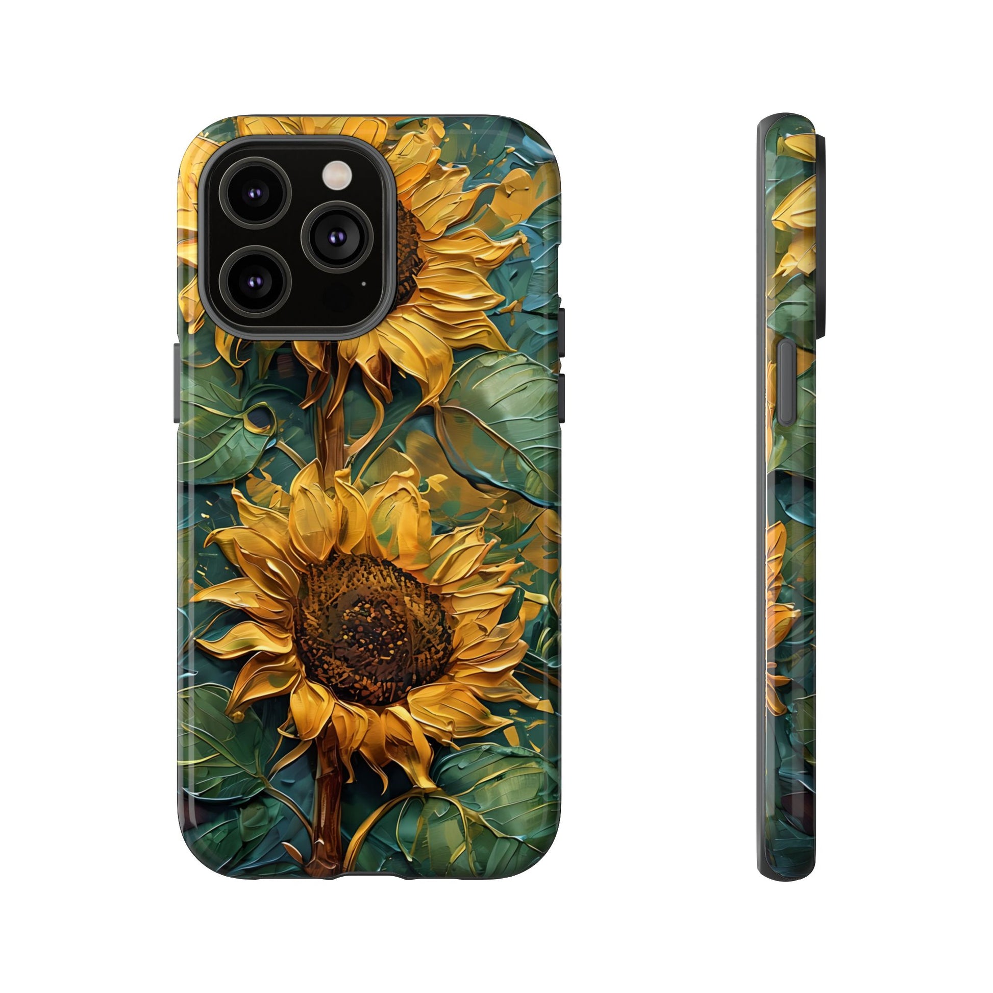 Sunflower Tough Phone Case - Floral Protection, Gift for Nature Lovers, Customizable, Summer Vibes, Eco-Friendly Accessories