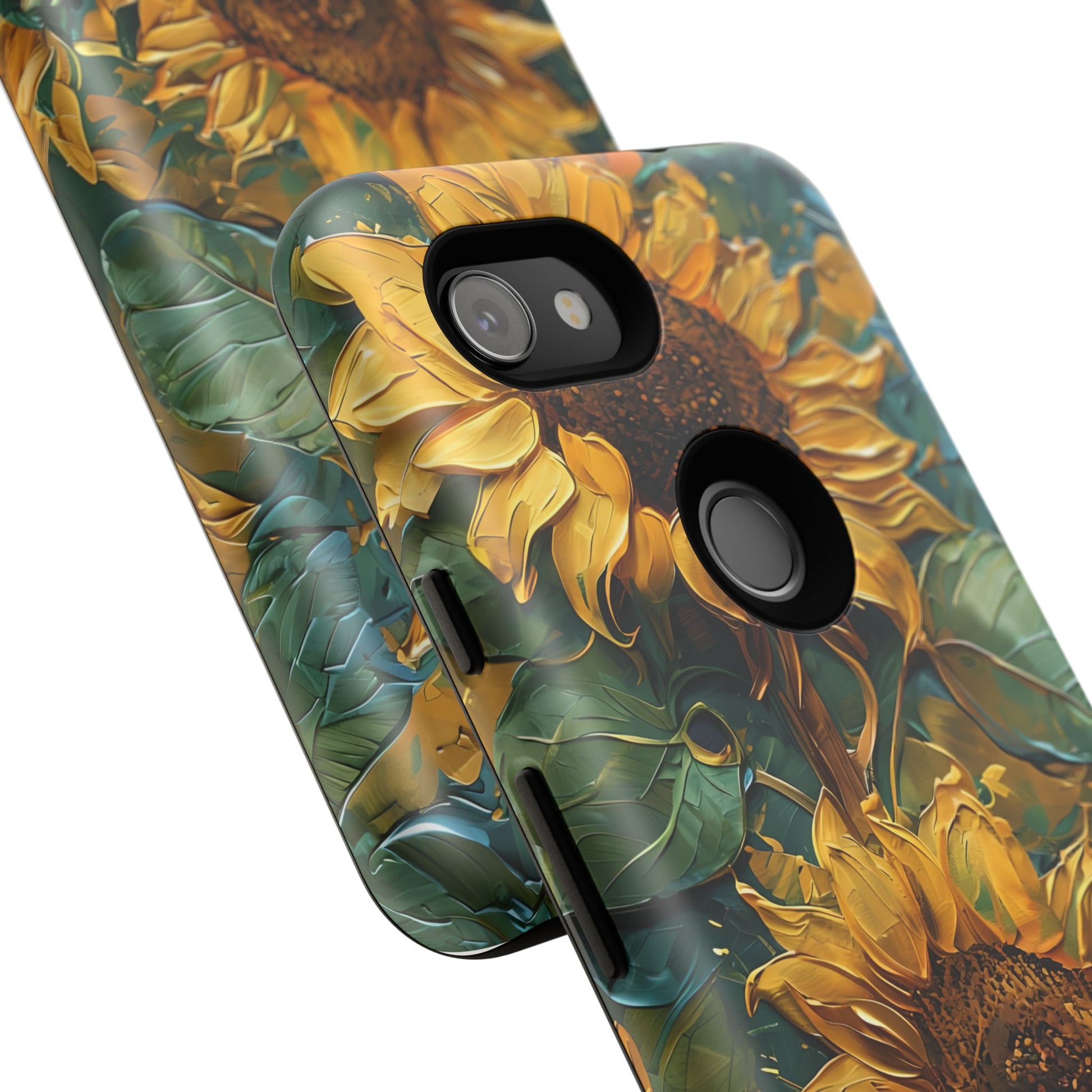 Sunflower Tough Phone Case - Floral Protection, Gift for Nature Lovers, Customizable, Summer Vibes, Eco-Friendly Accessories
